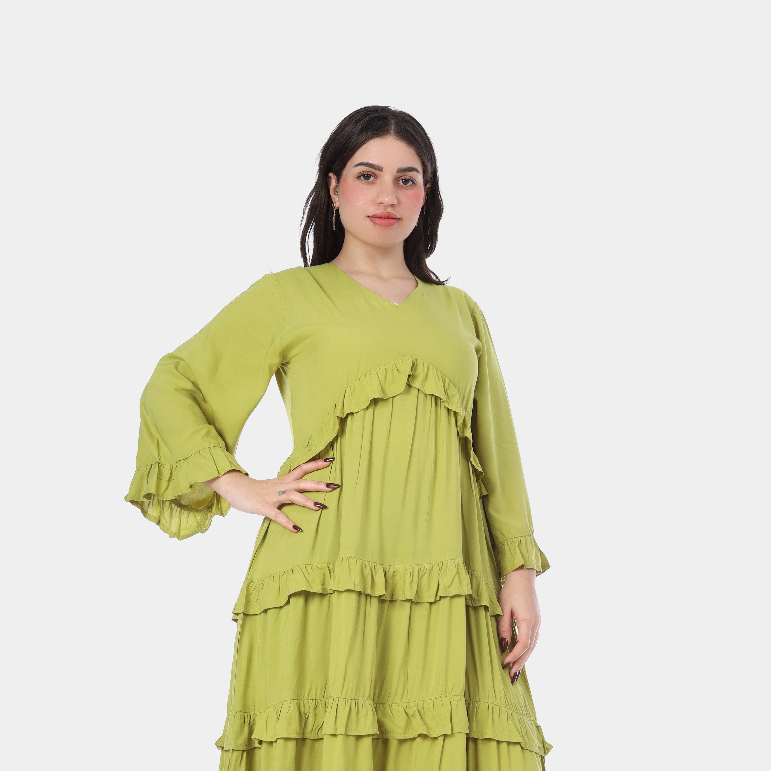 Tiered Ruffle Maxi Dress s1503632