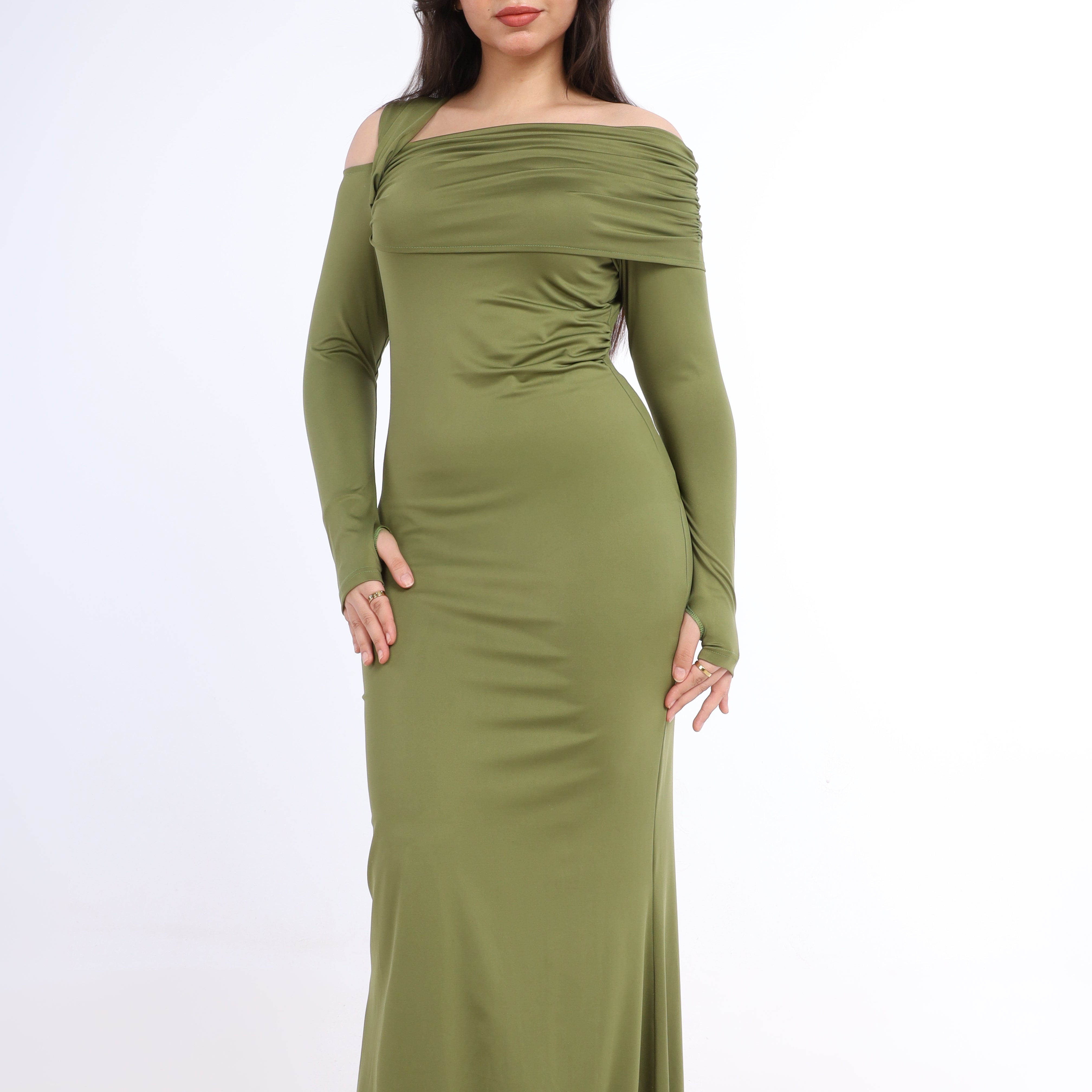 Elegance One-Shoulder Maxi Dress  s1514519