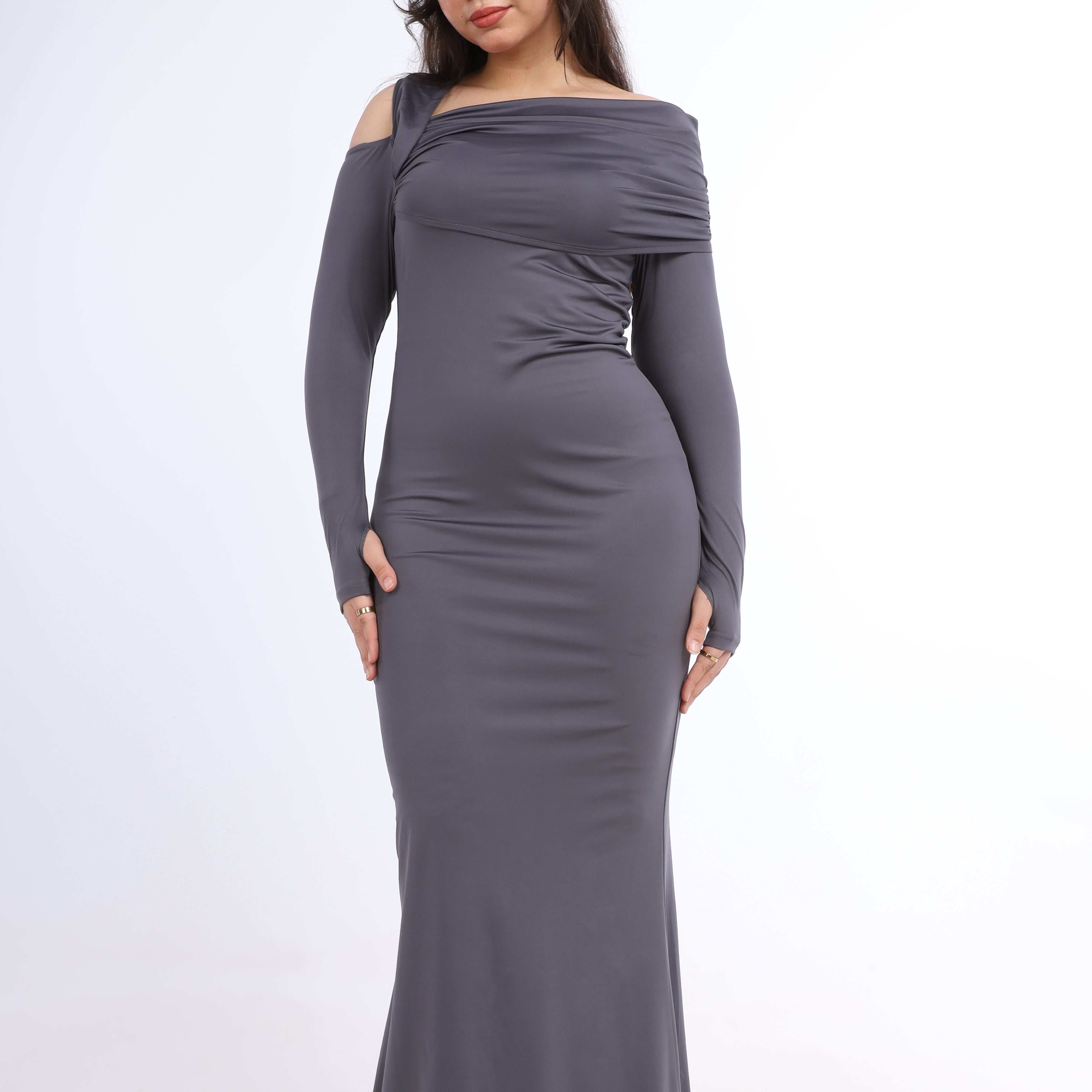 Elegance One-Shoulder Maxi Dress  s1514519