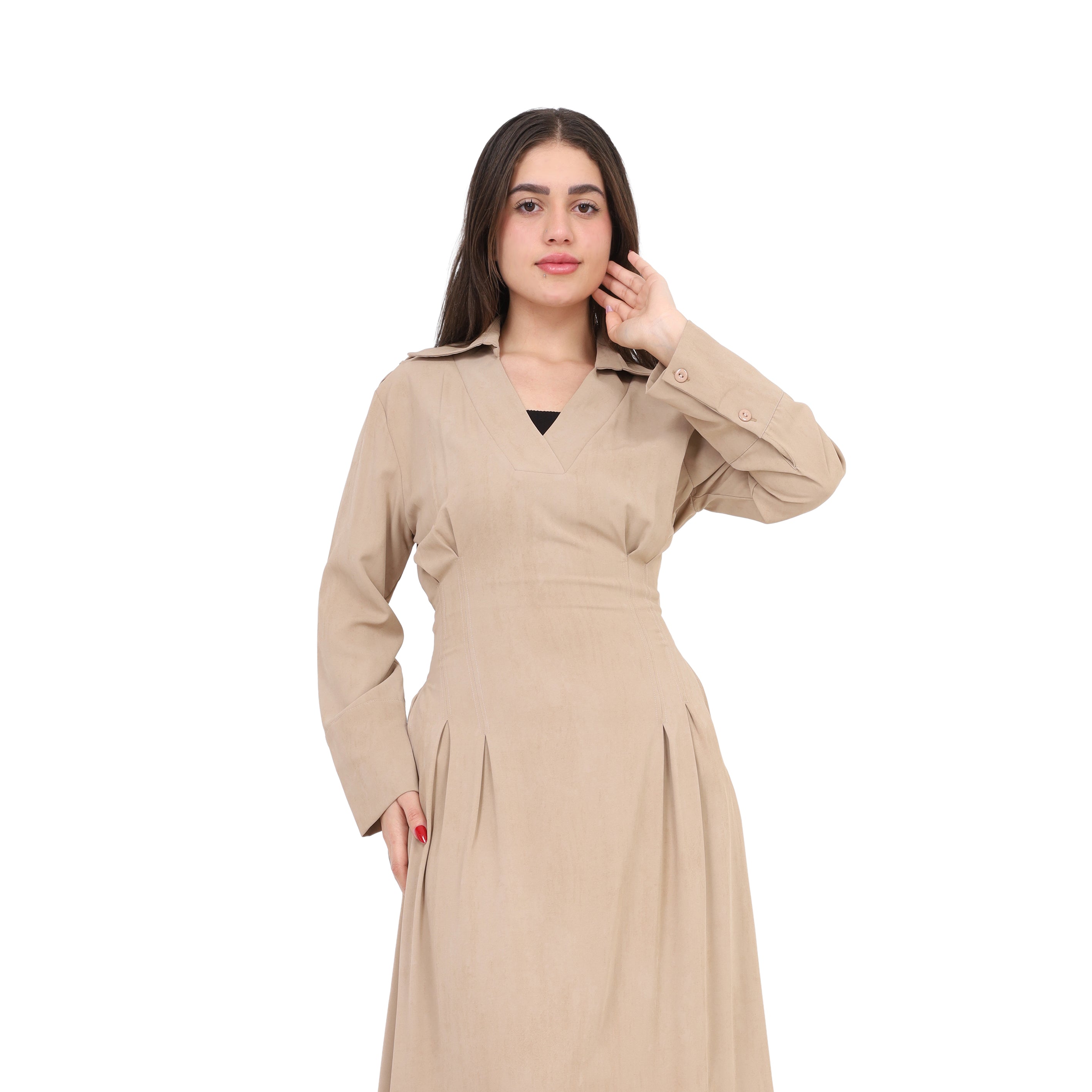 Maxi Dress with V-Neck s1514619/1