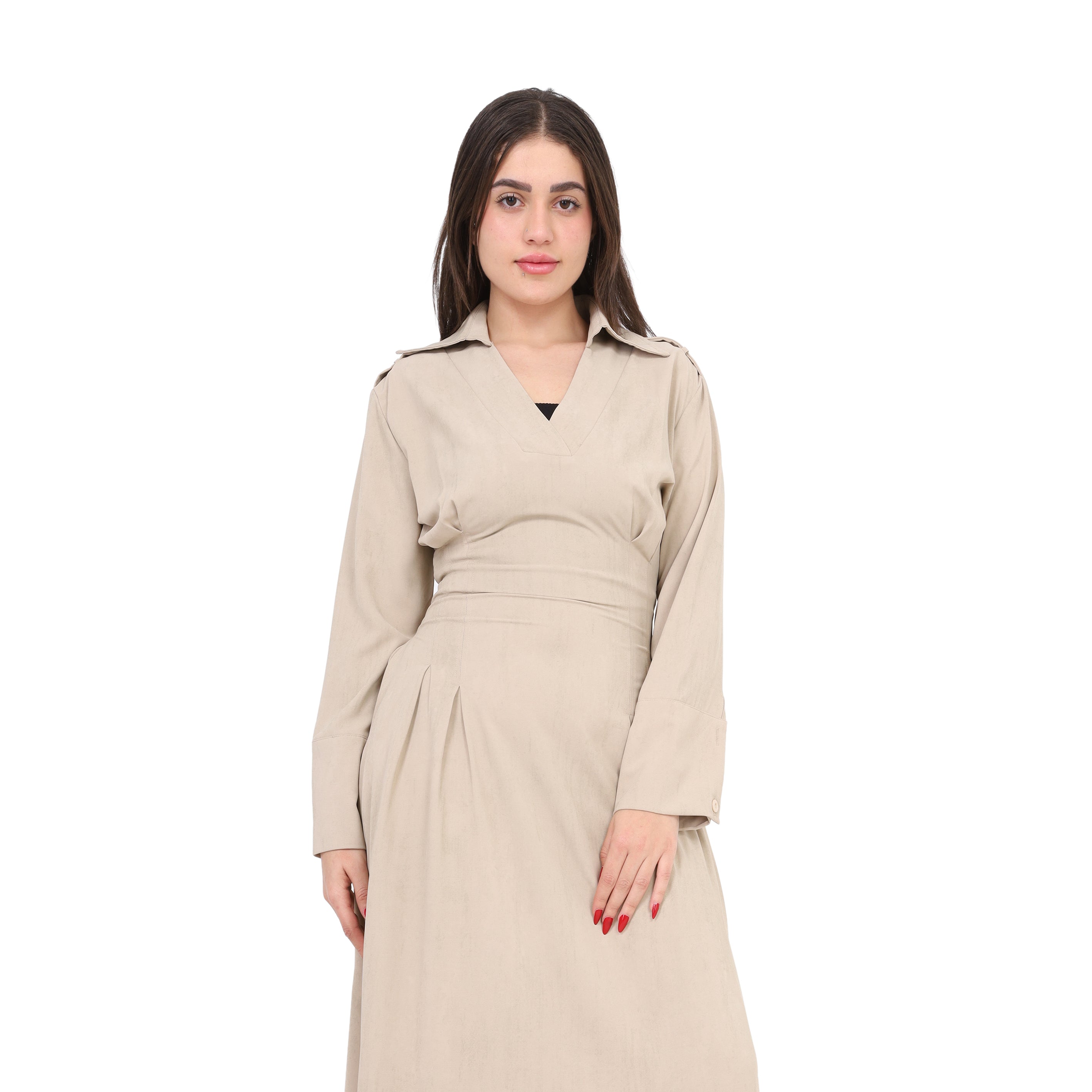 Maxi Dress with V-Neck s1514619/1
