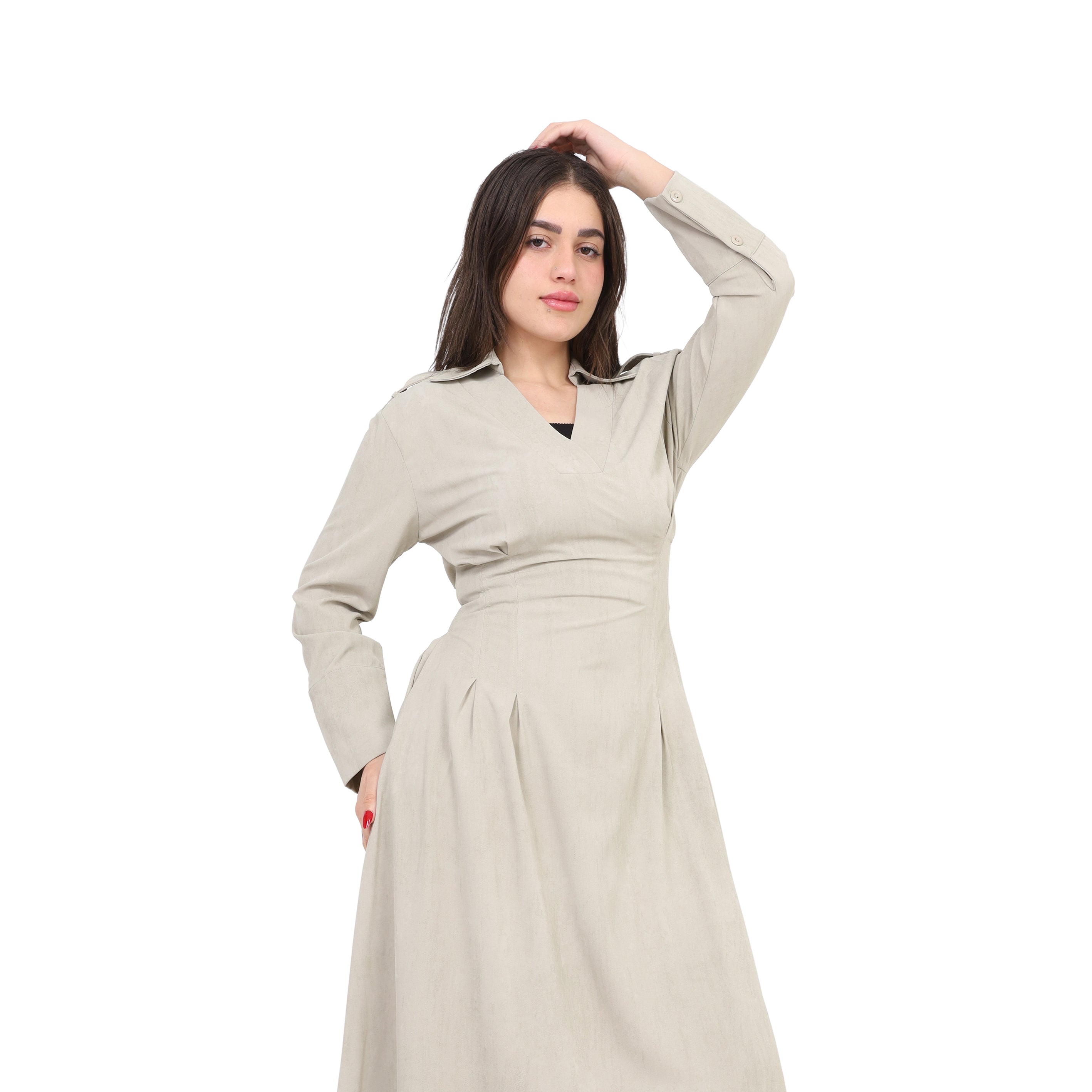 Maxi Dress with V-Neck s1514619/1