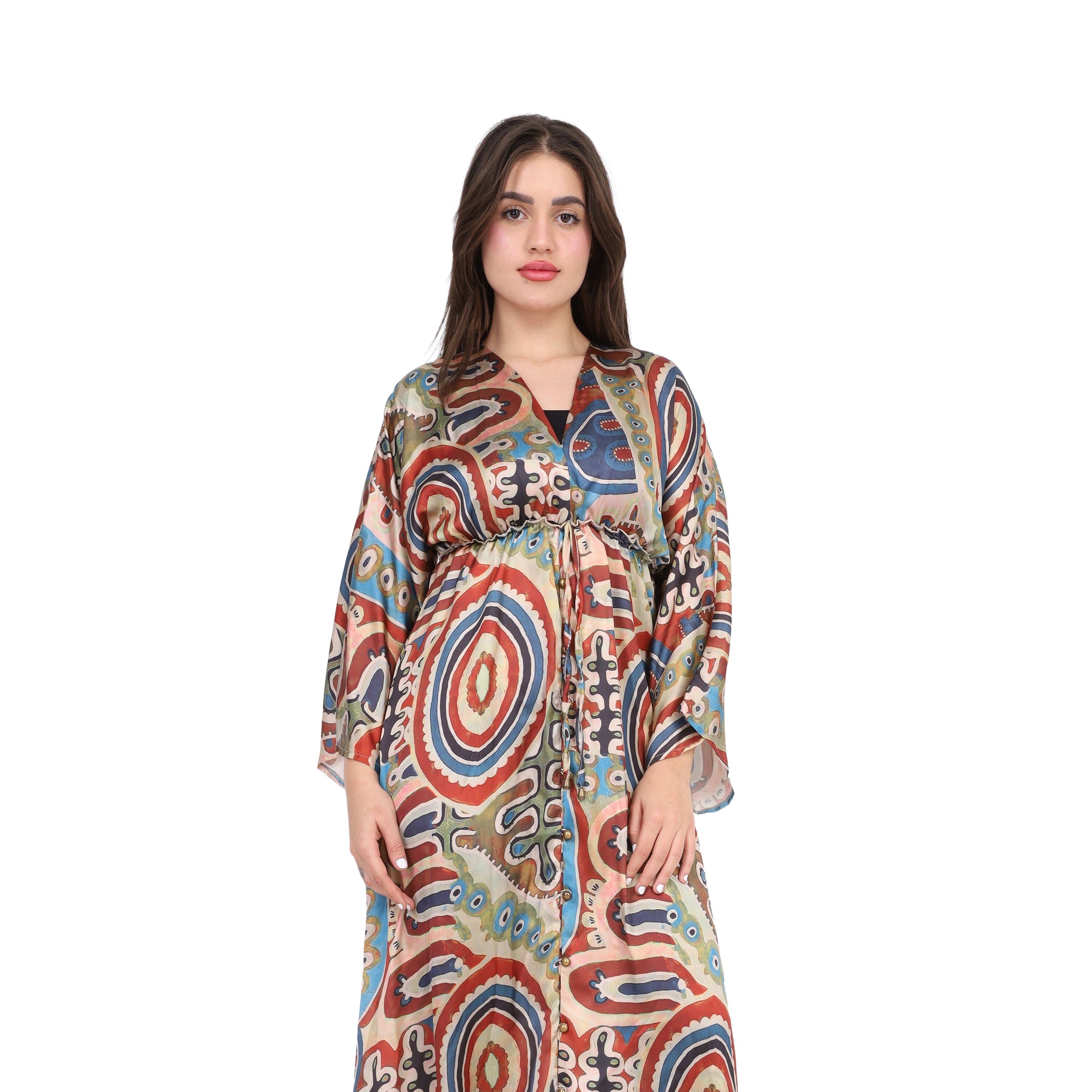 Satin Boho Maxi Dress s15183023/8