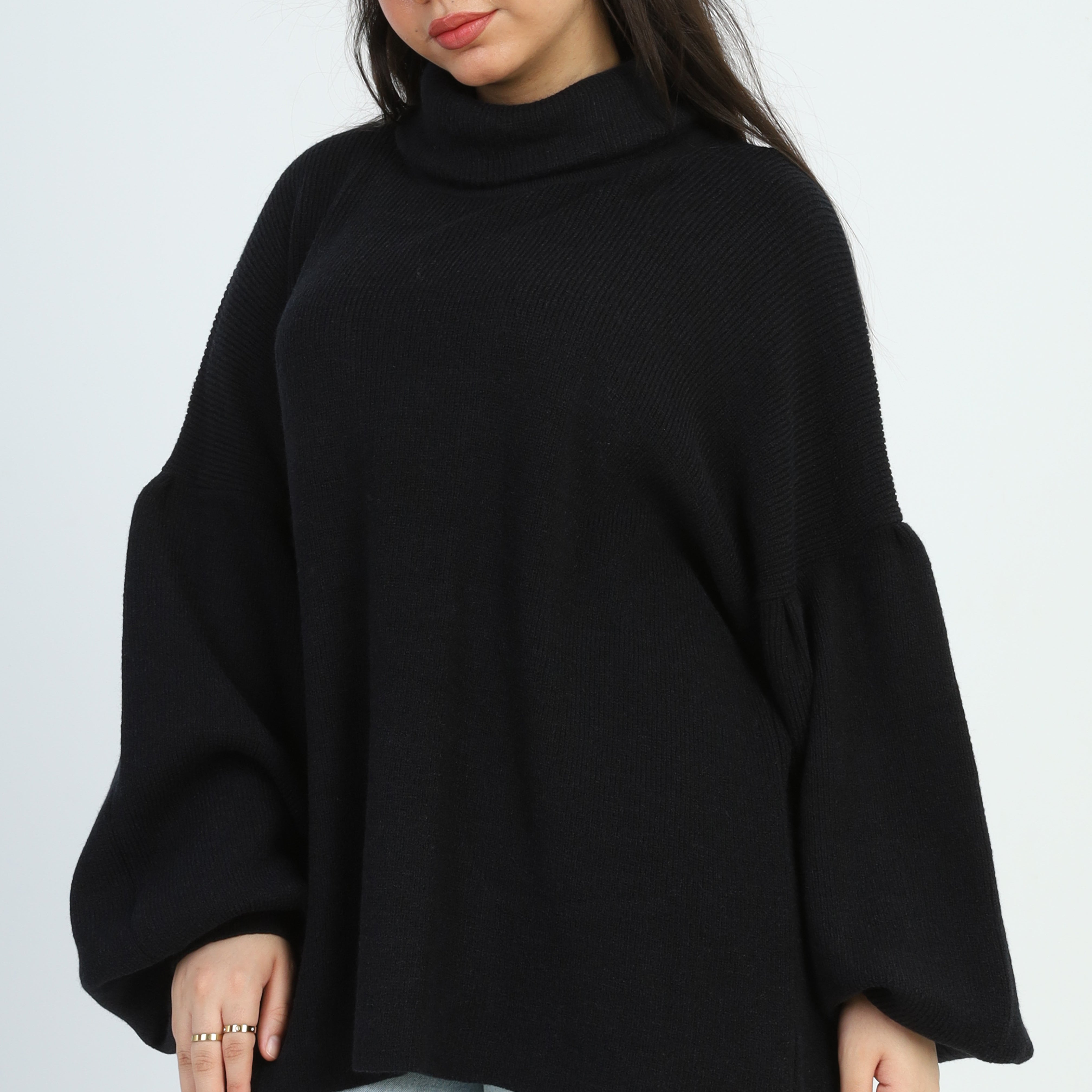 Turtle Neck Oversized Pullover w16252674