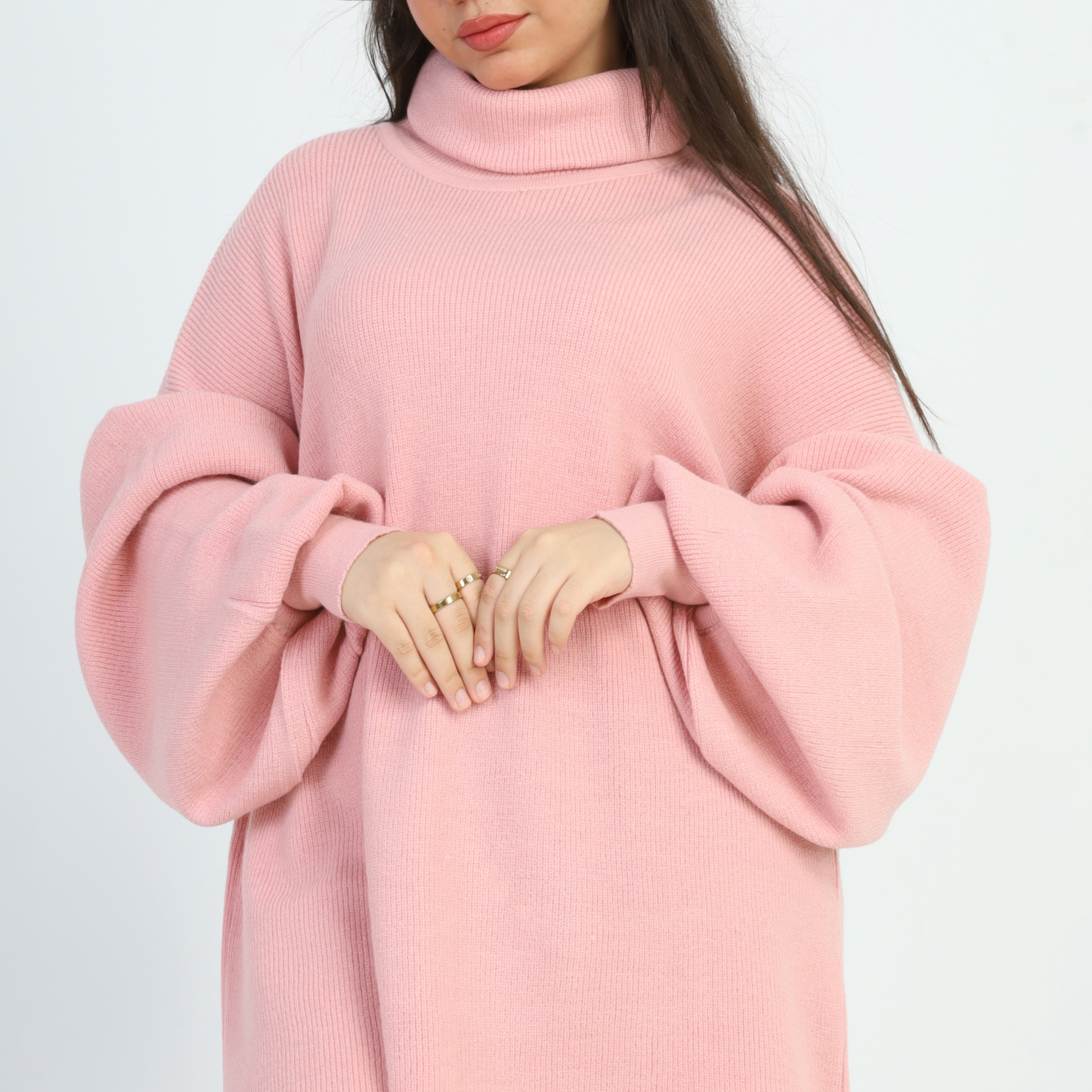 Turtle Neck Oversized Pullover w16252674