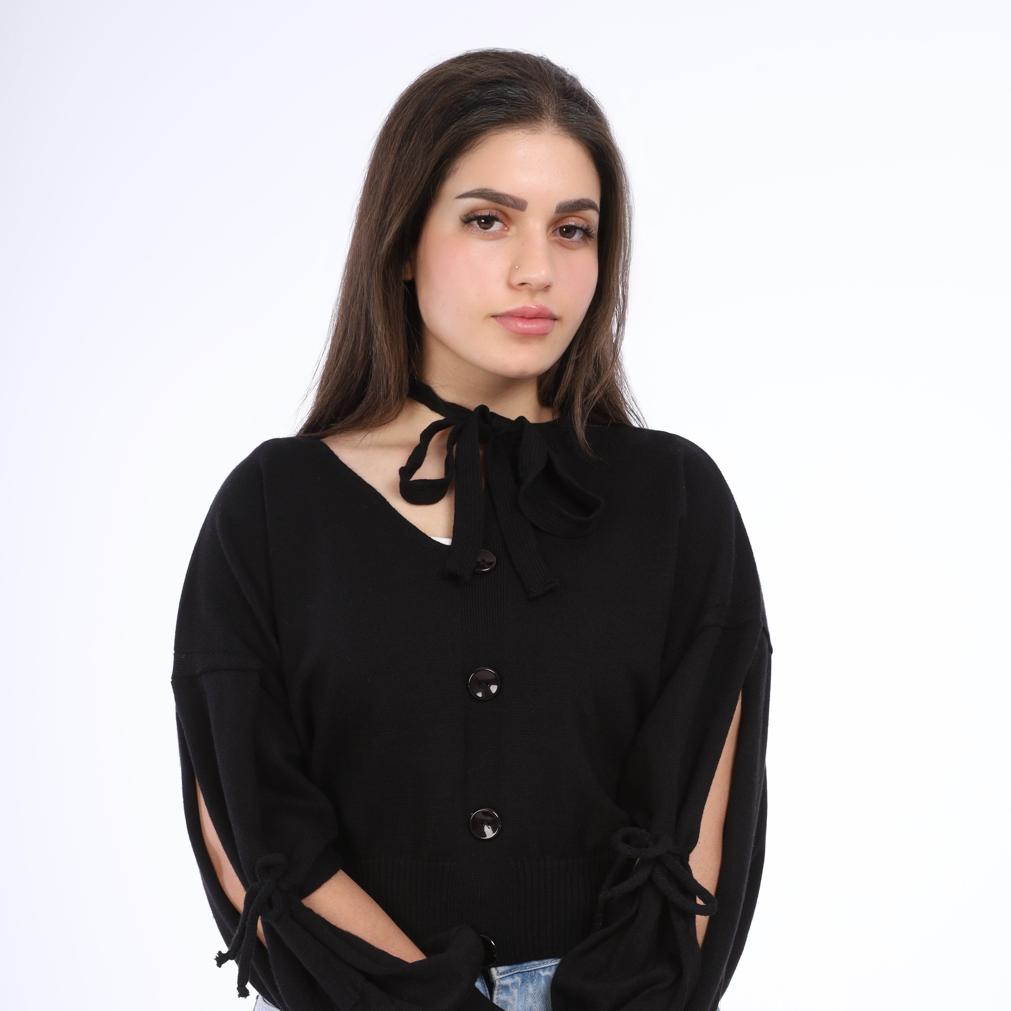 Tie-Neck Blouse w16252694
