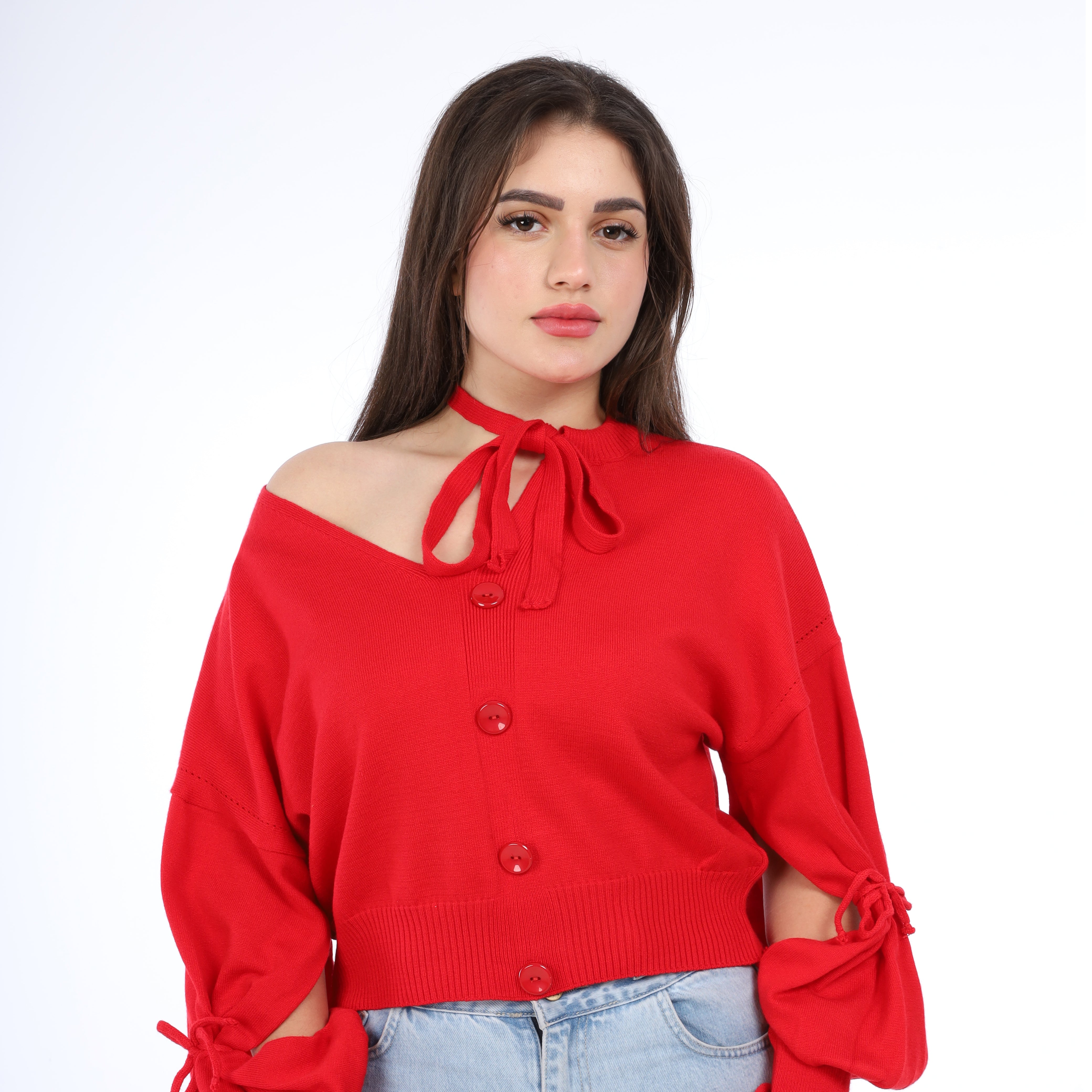 Tie-Neck Blouse w16252694