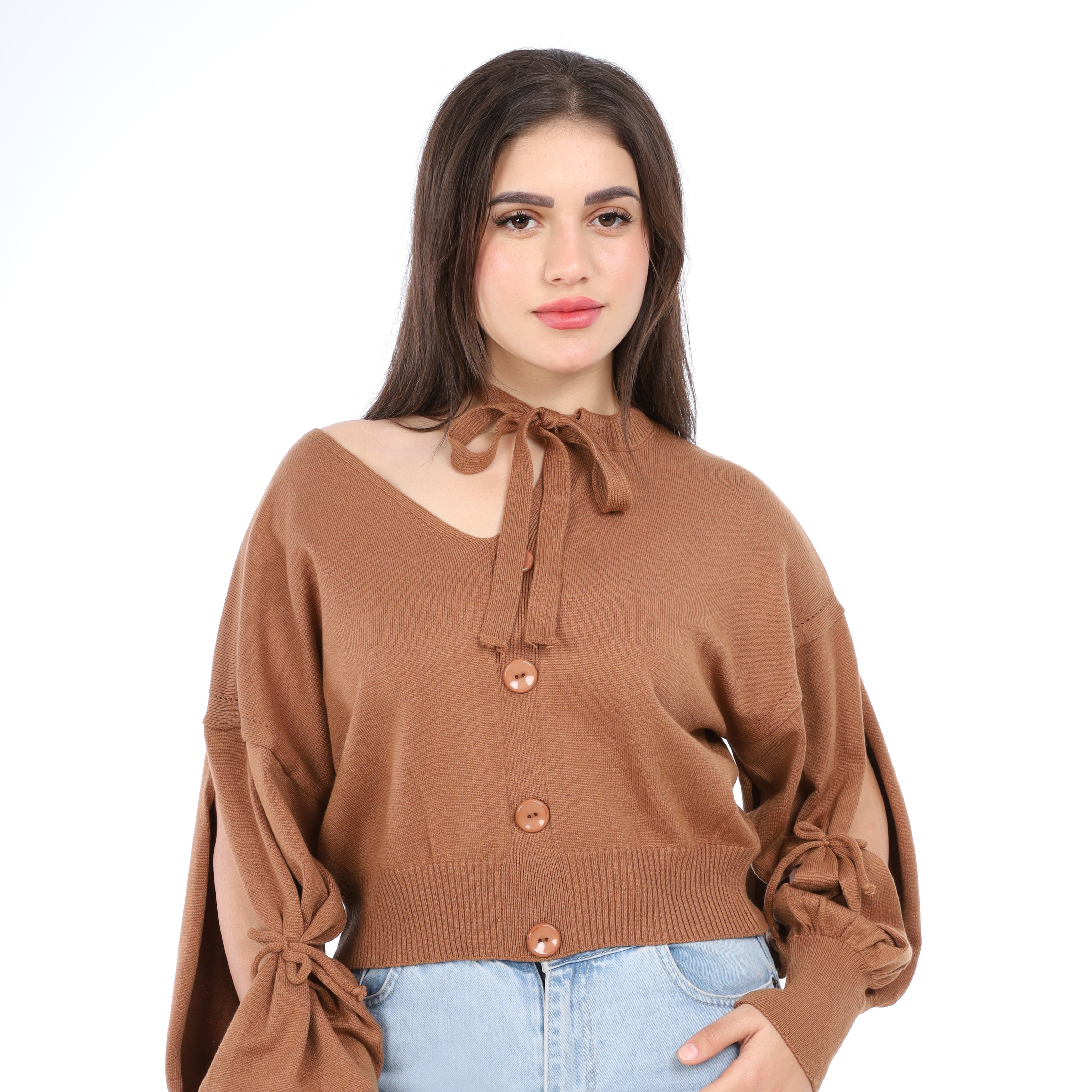 Tie-Neck Blouse w16252694