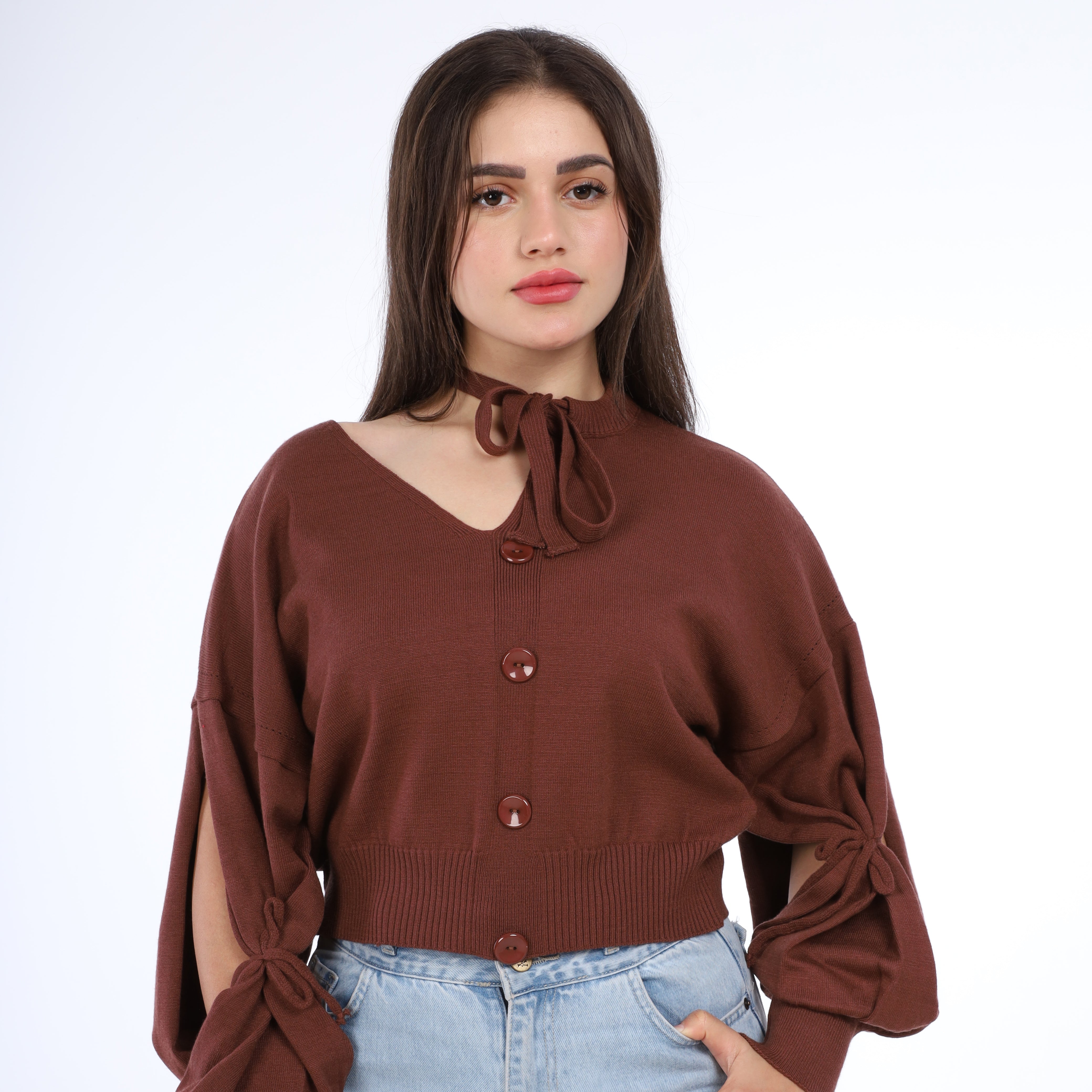 Tie-Neck Blouse w16252694