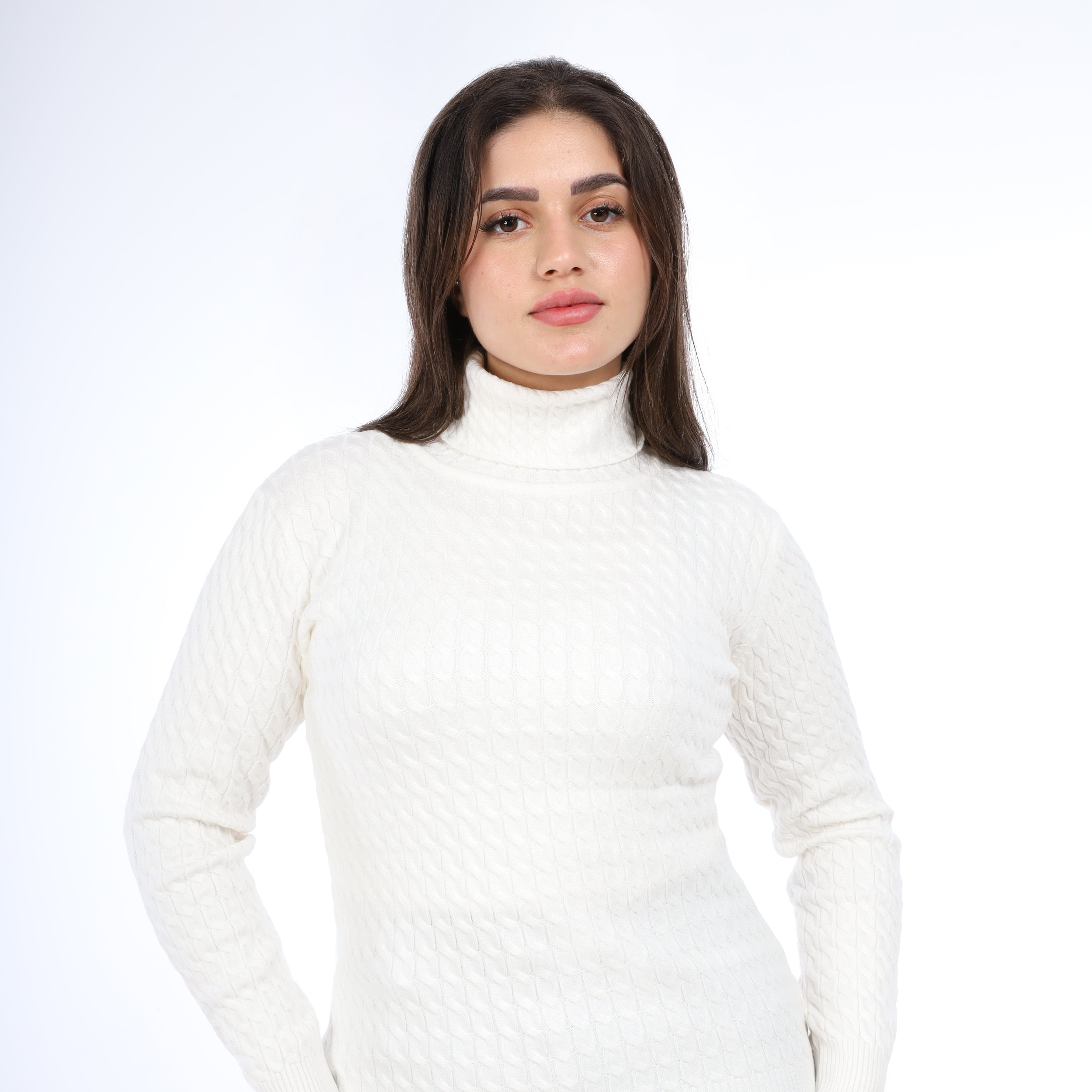 Cable-Knit Turtleneck Sweater w16252746