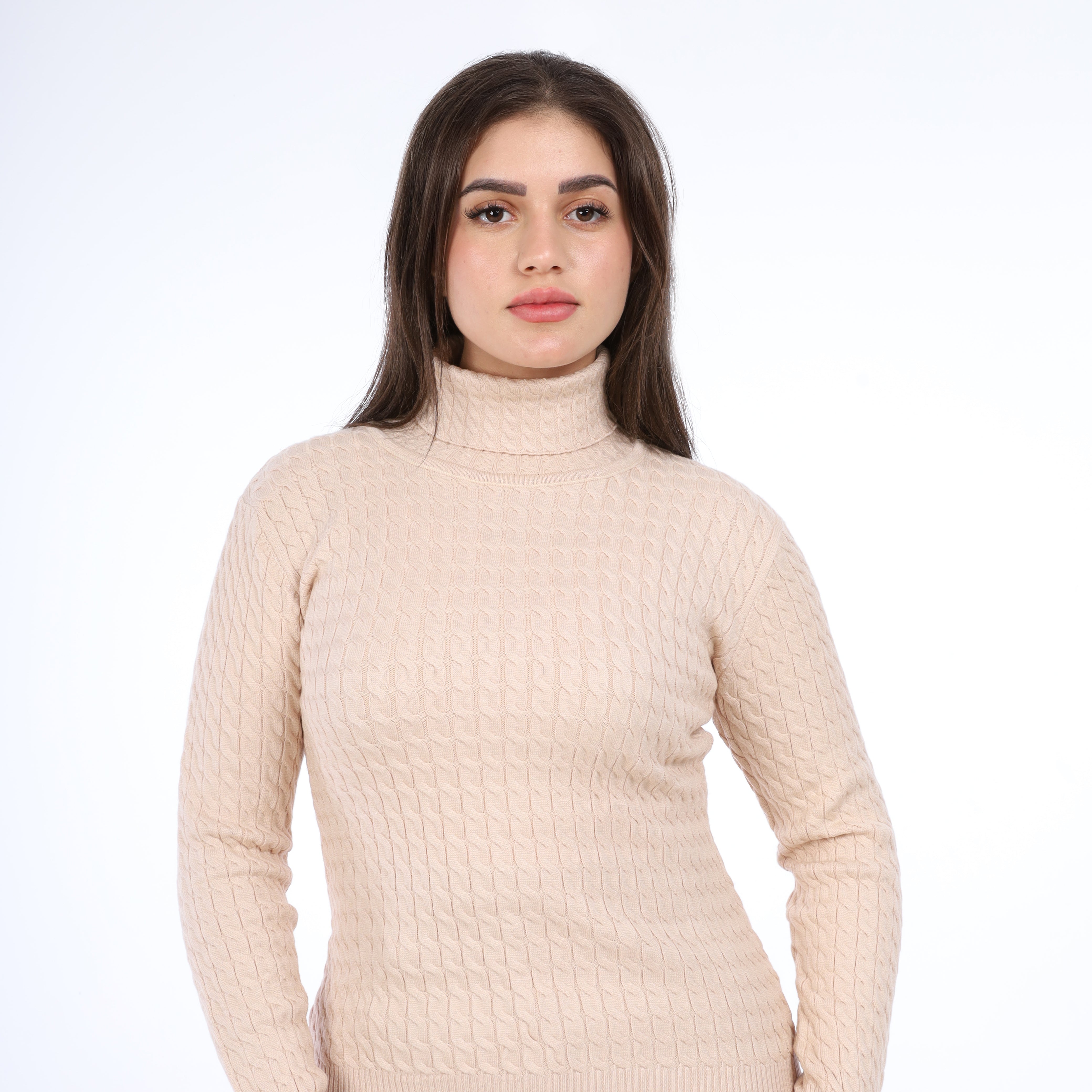 Cable-Knit Turtleneck Sweater w16252746