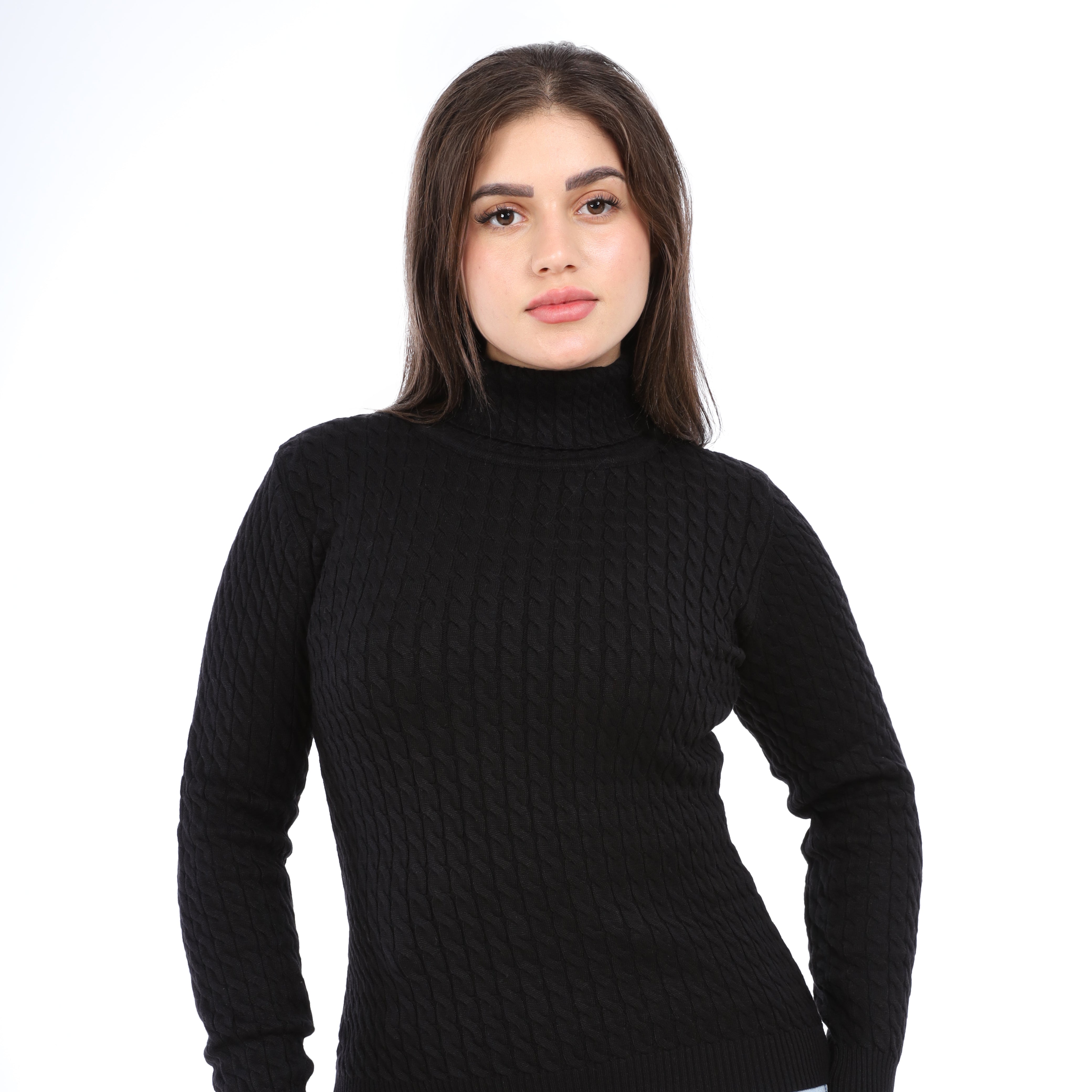 Cable-Knit Turtleneck Sweater w16252746