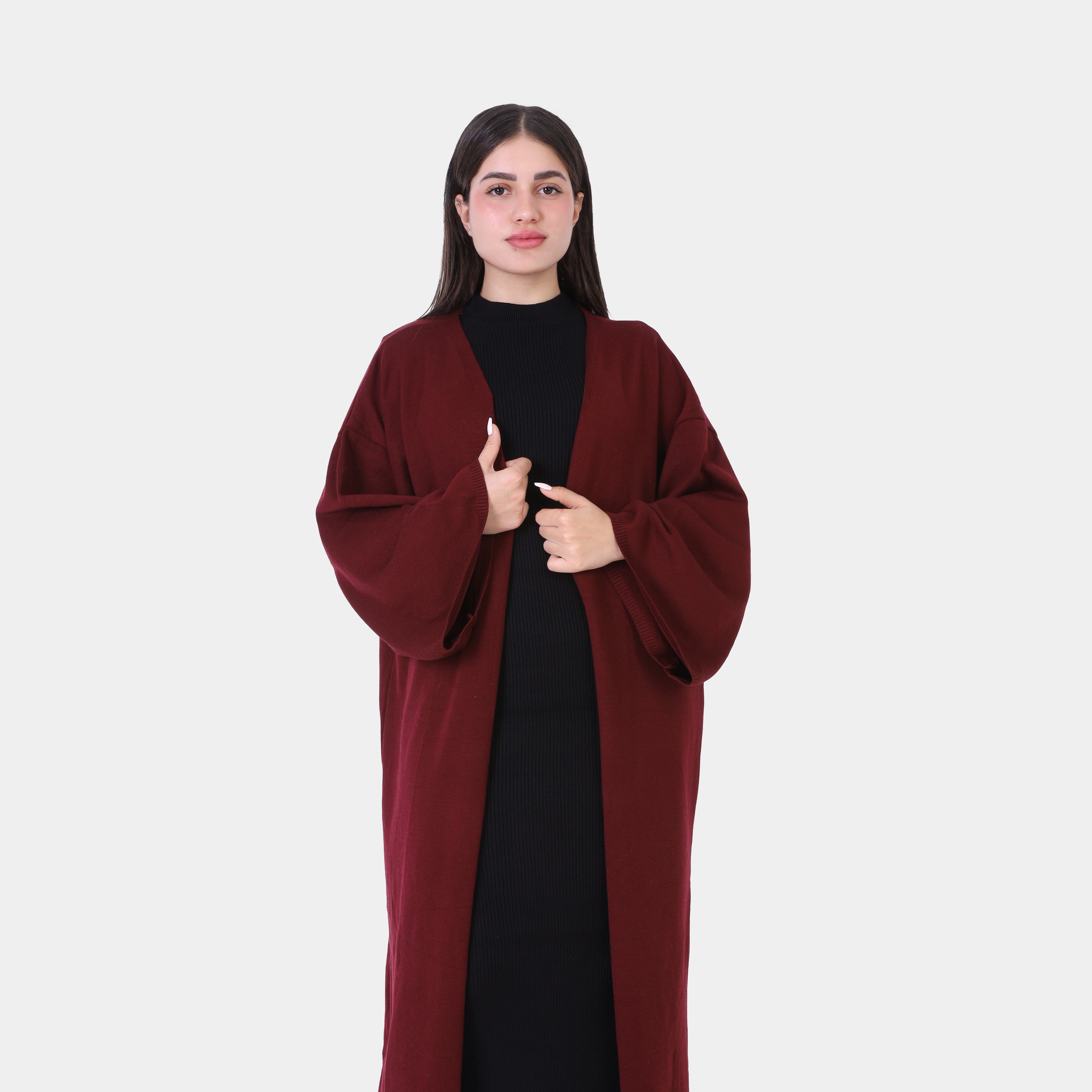 Oversized Crepe Knit Cardigan w16252756