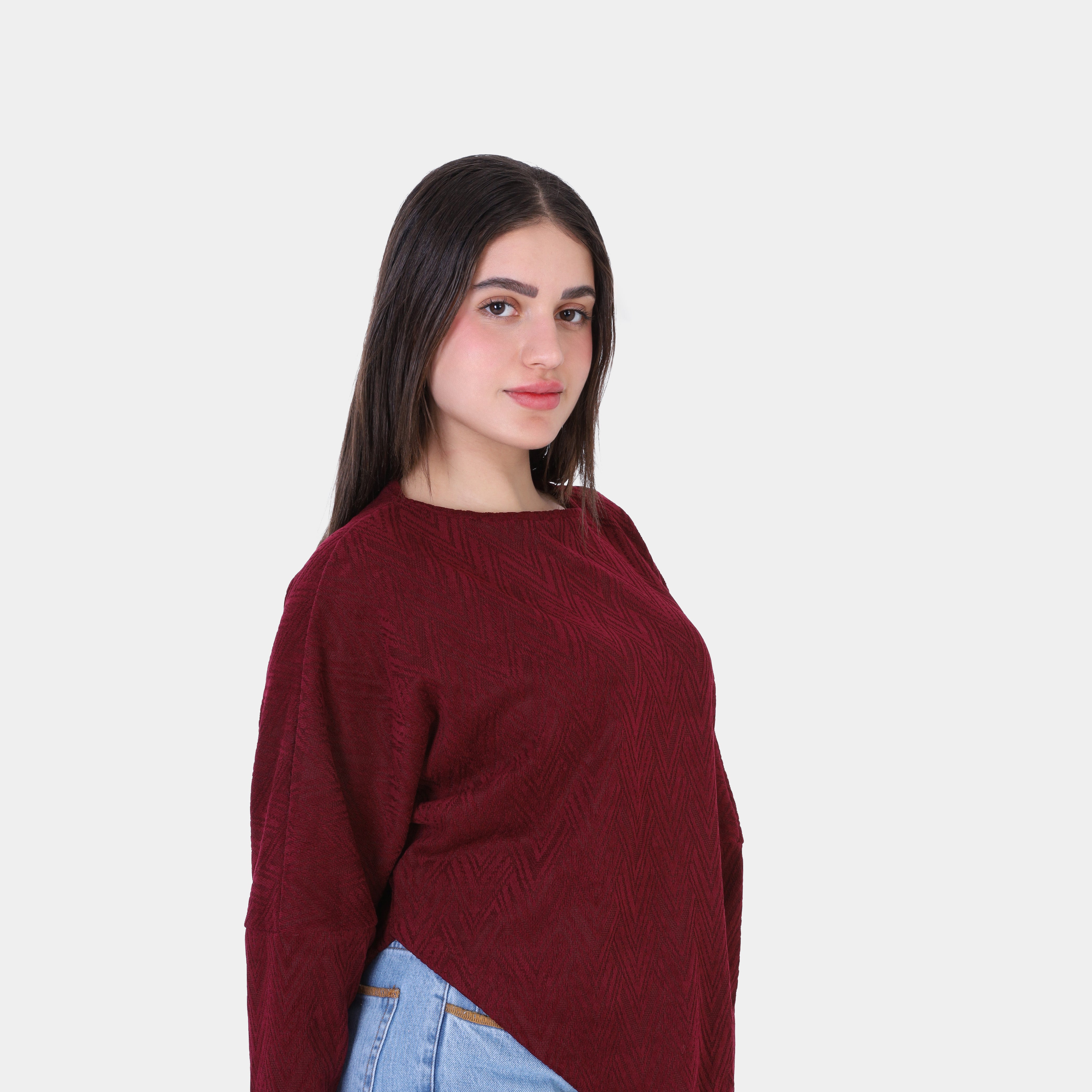 Asymmetrical Knit Blouse w1626268/1