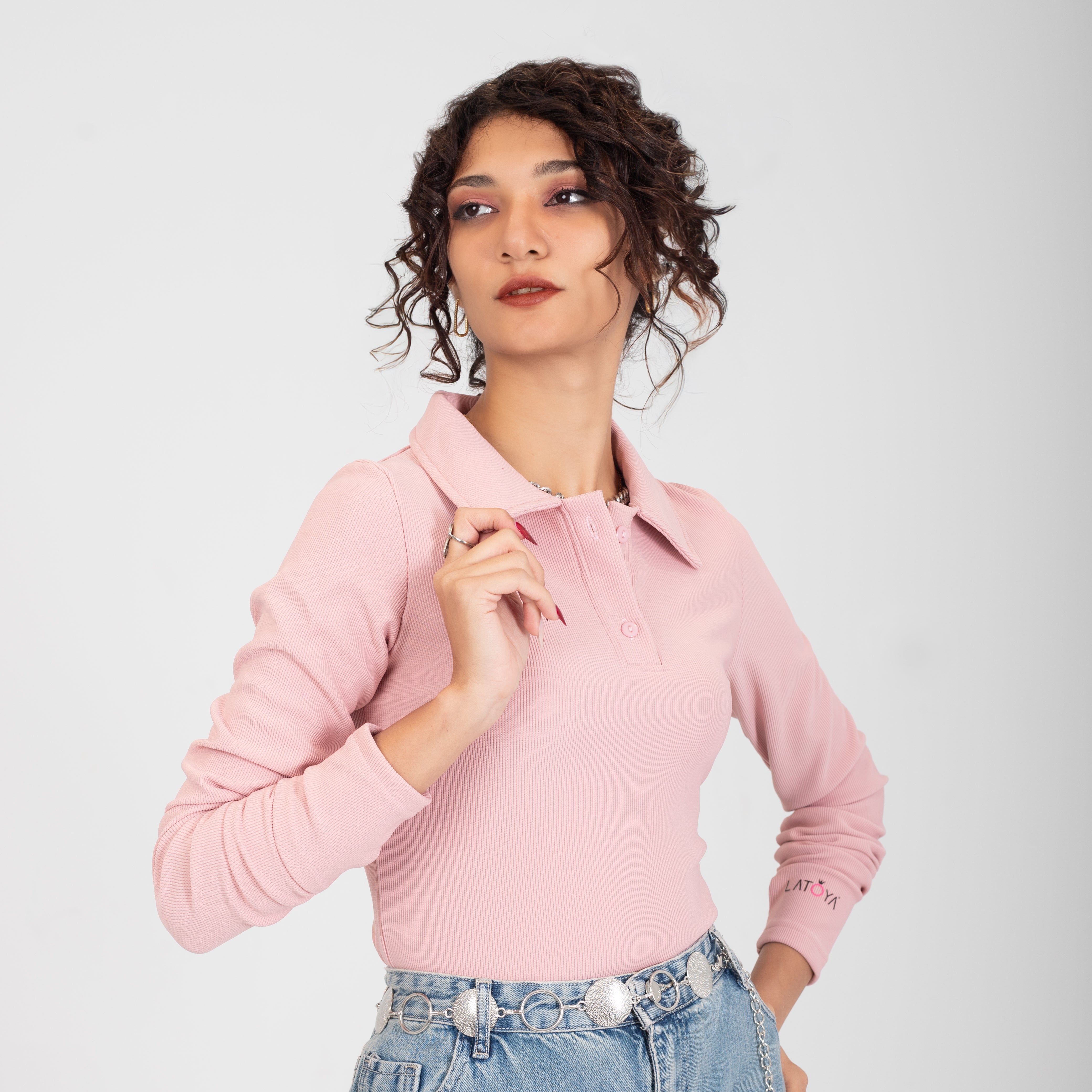 Ribbed Knit Crop Top w162729