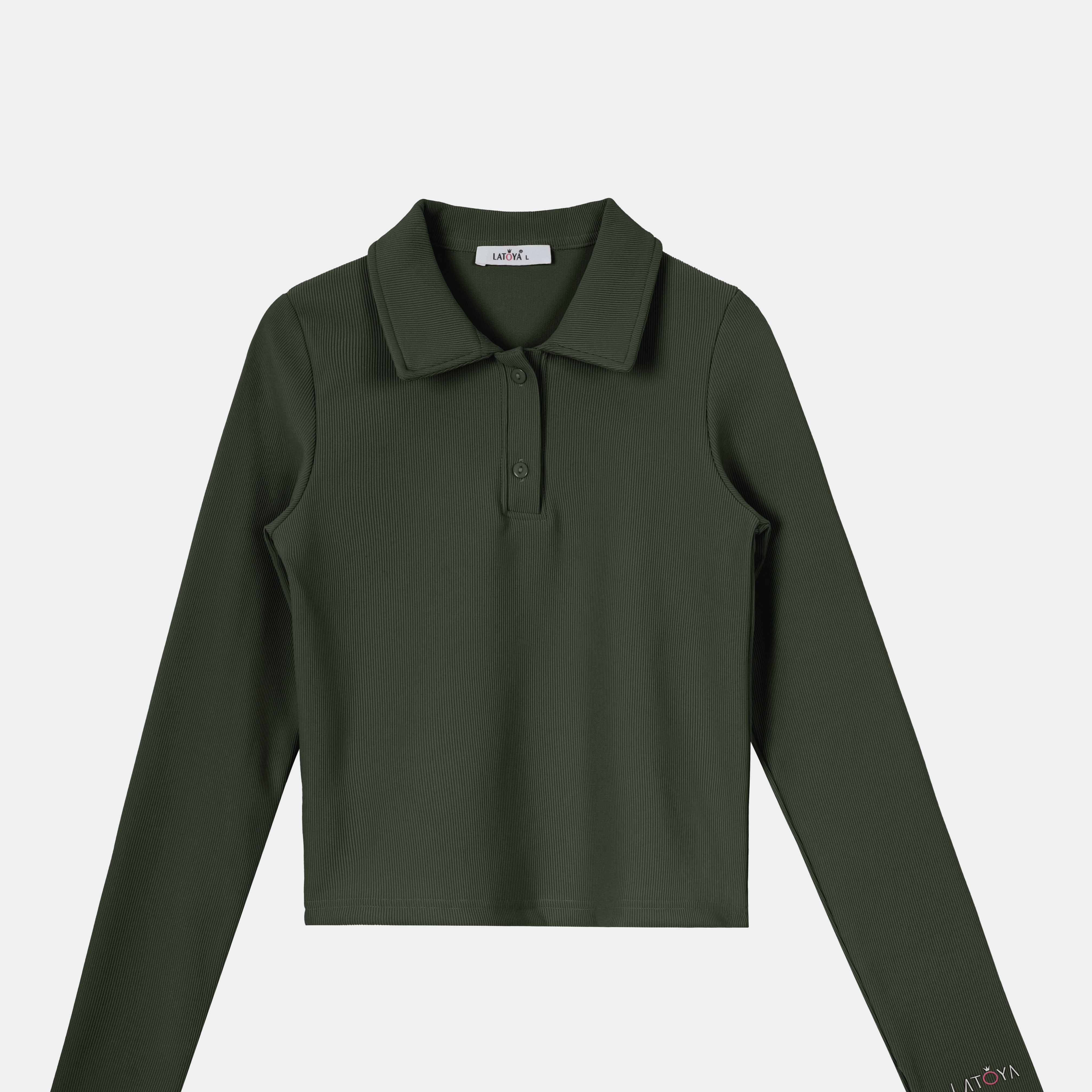 Ribbed Knit Crop Top w162729