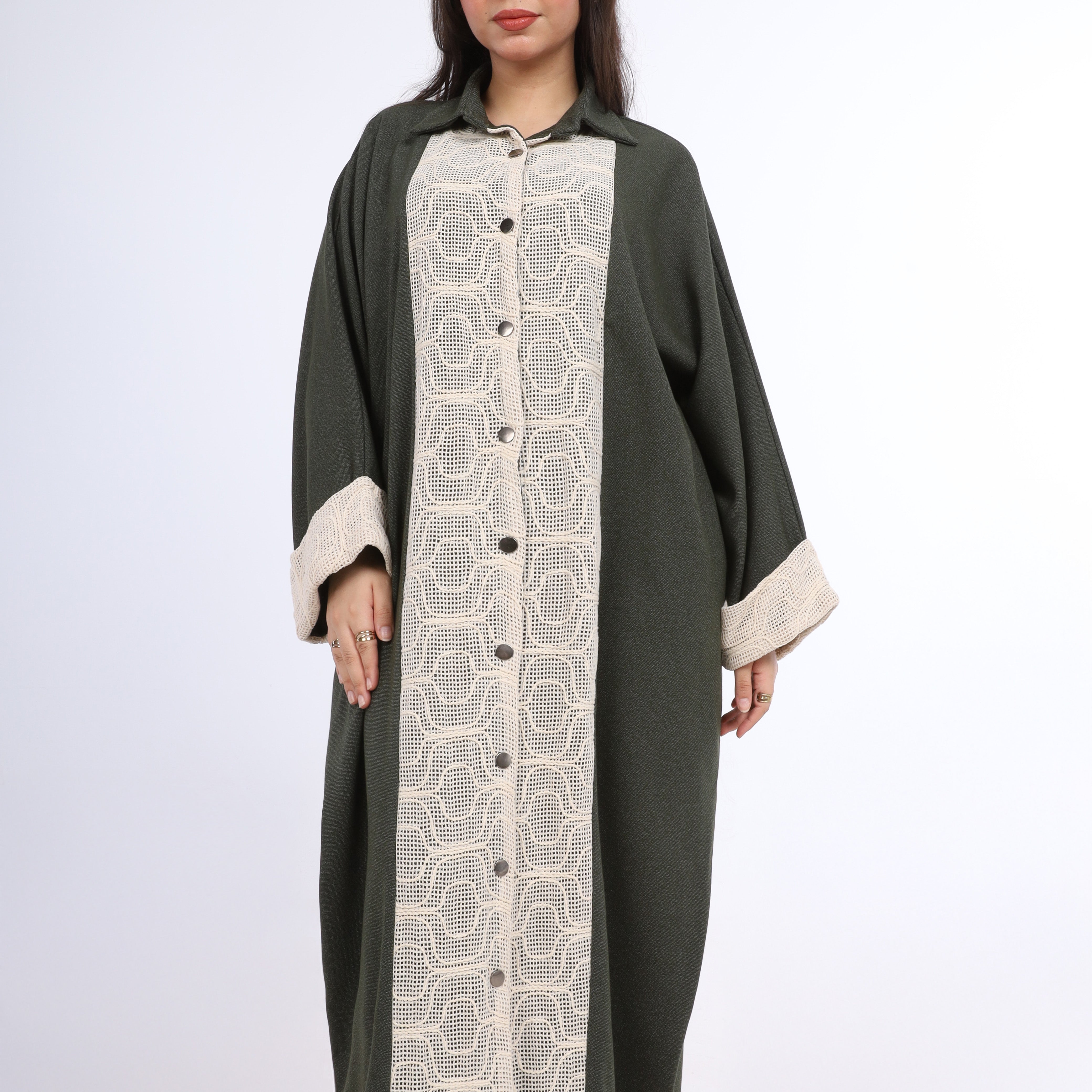 فستان أنيق بلوحة أمامية من الدانتيل w162995