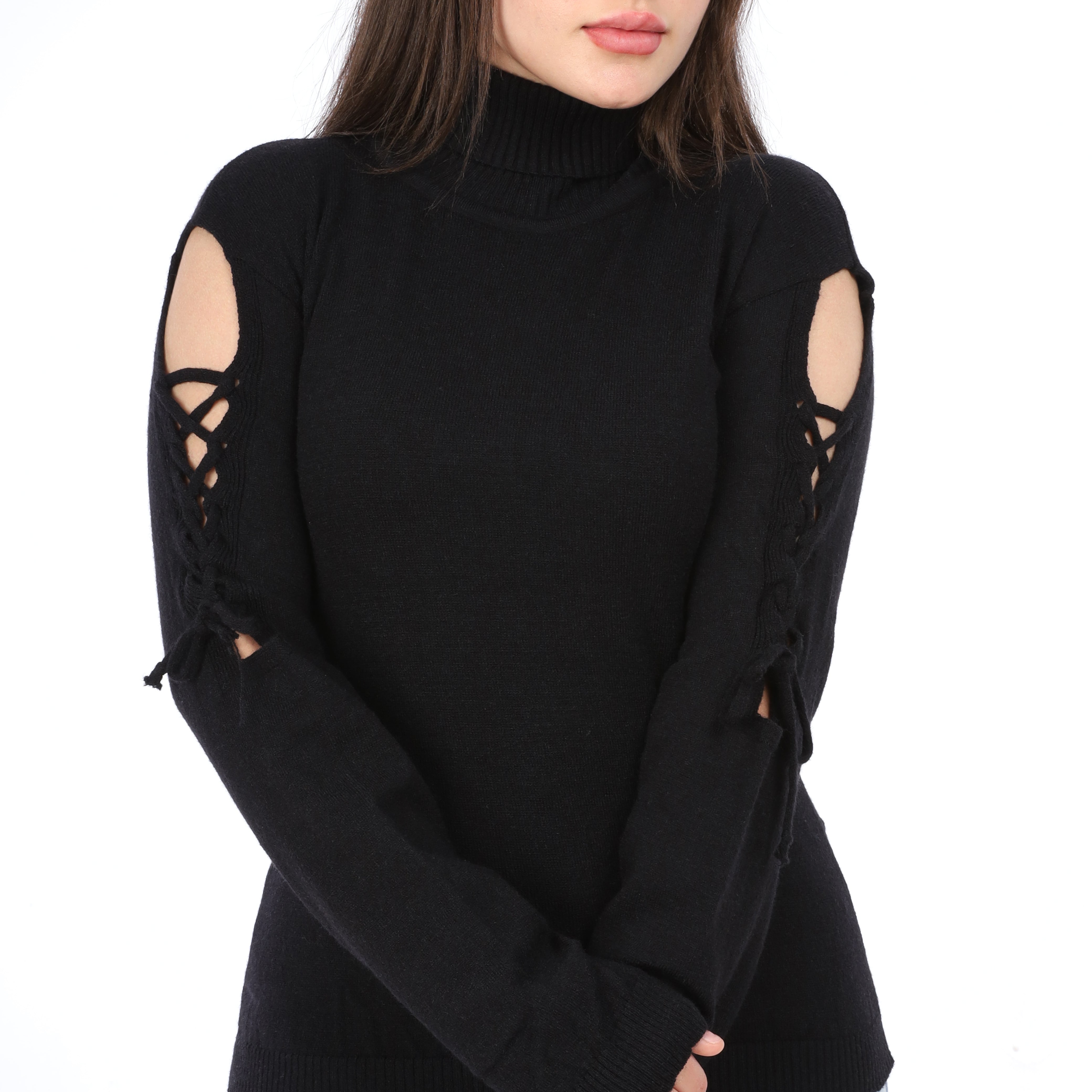 كنزة صوفية بأكمام مفتوحة w163211