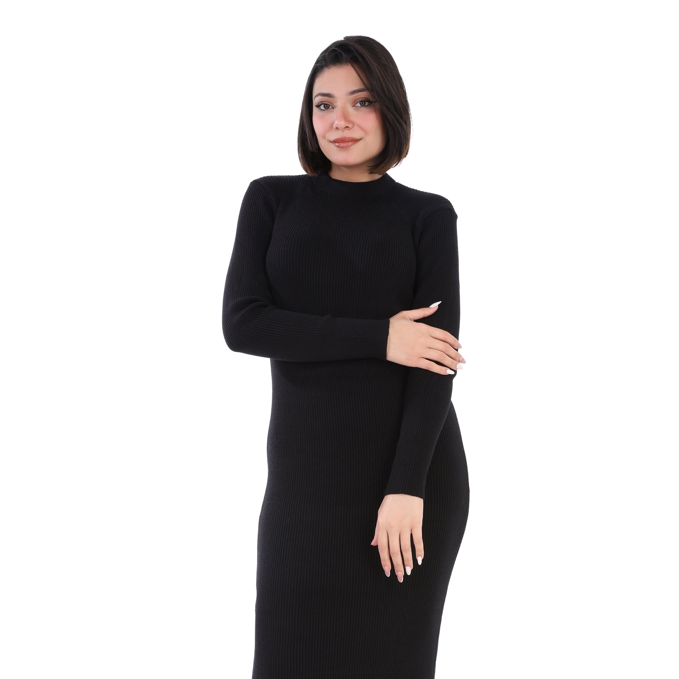 Ribbed Bodycon Midi Dress w163288