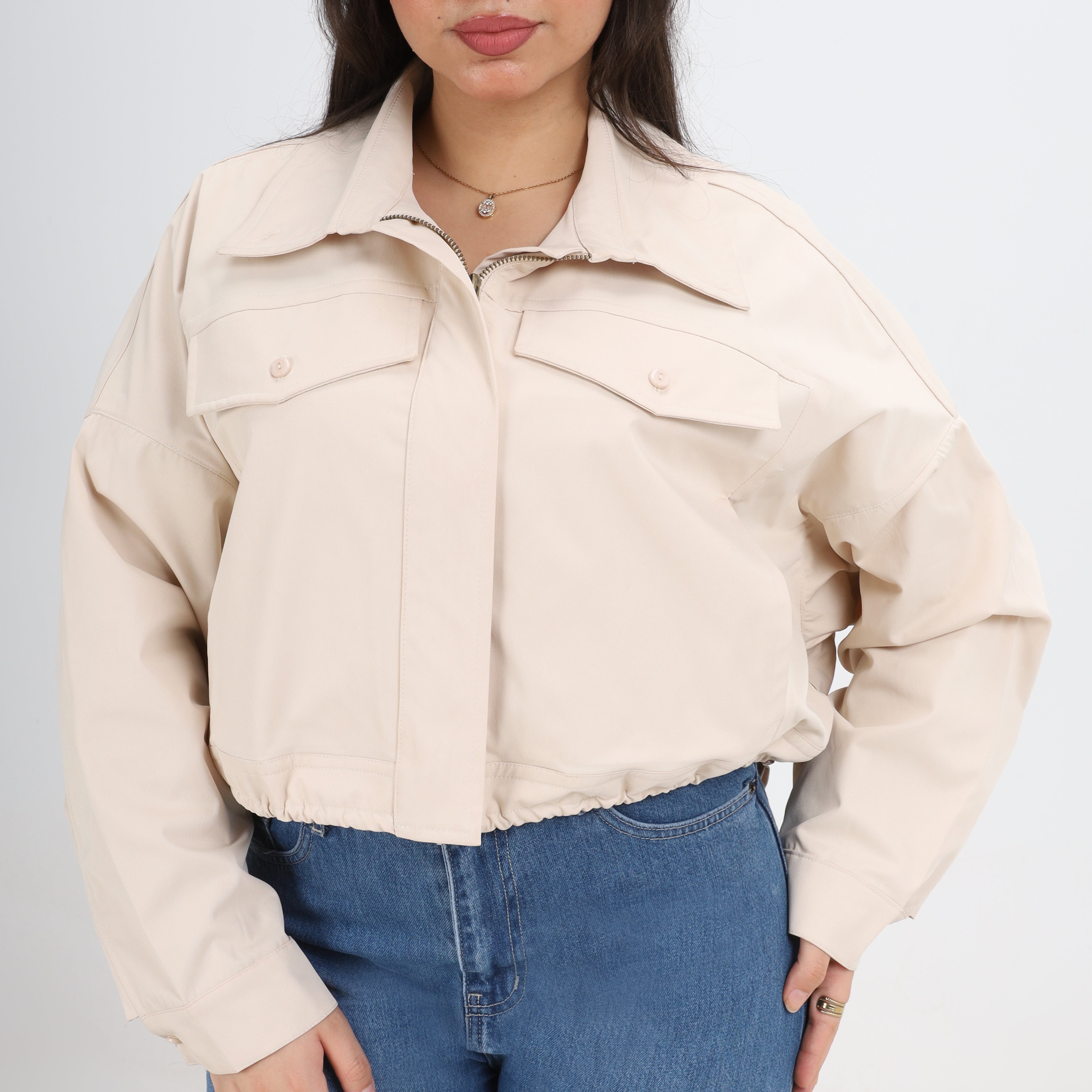 Cropped Suede Jacket w1645103