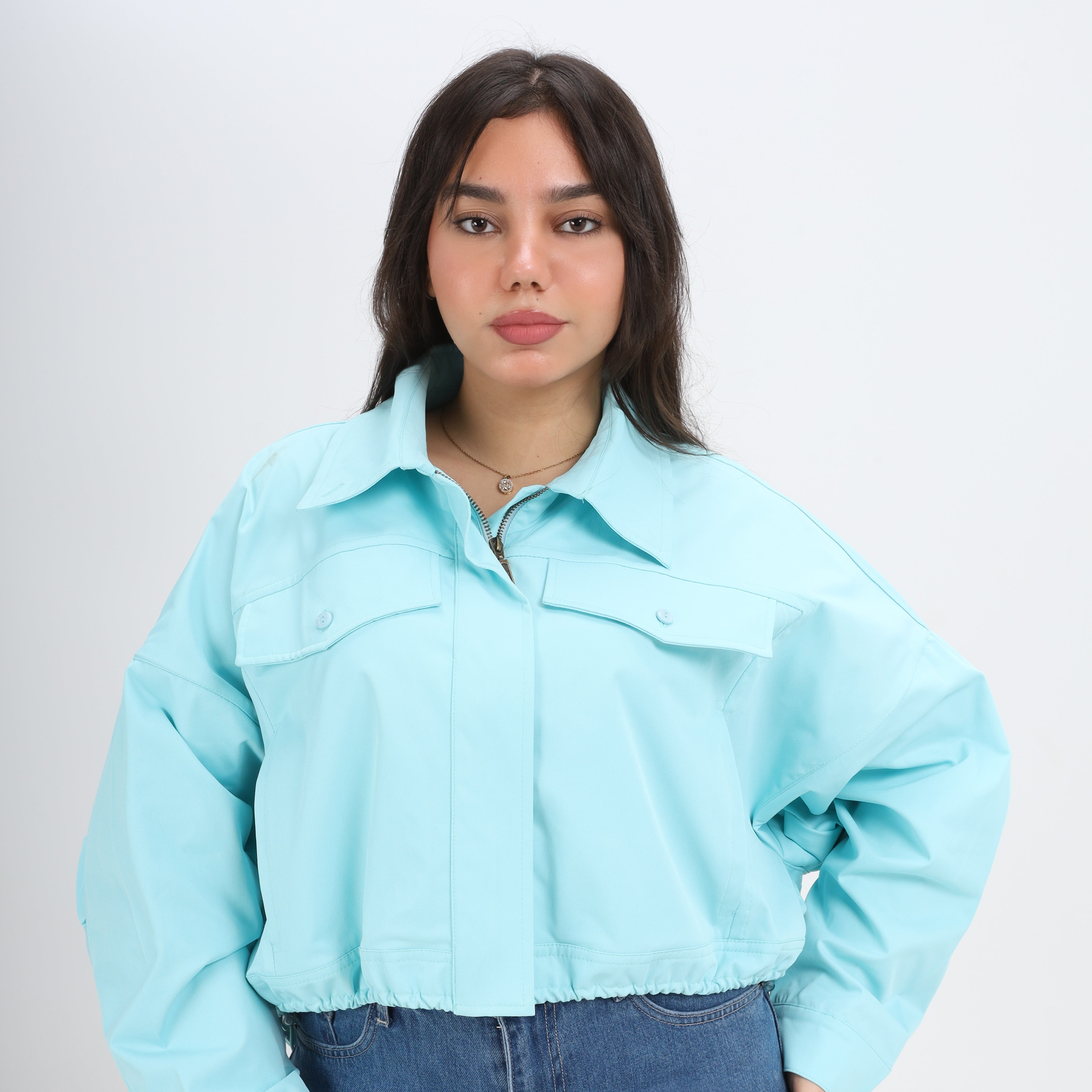 Cropped Suede Jacket w1645103