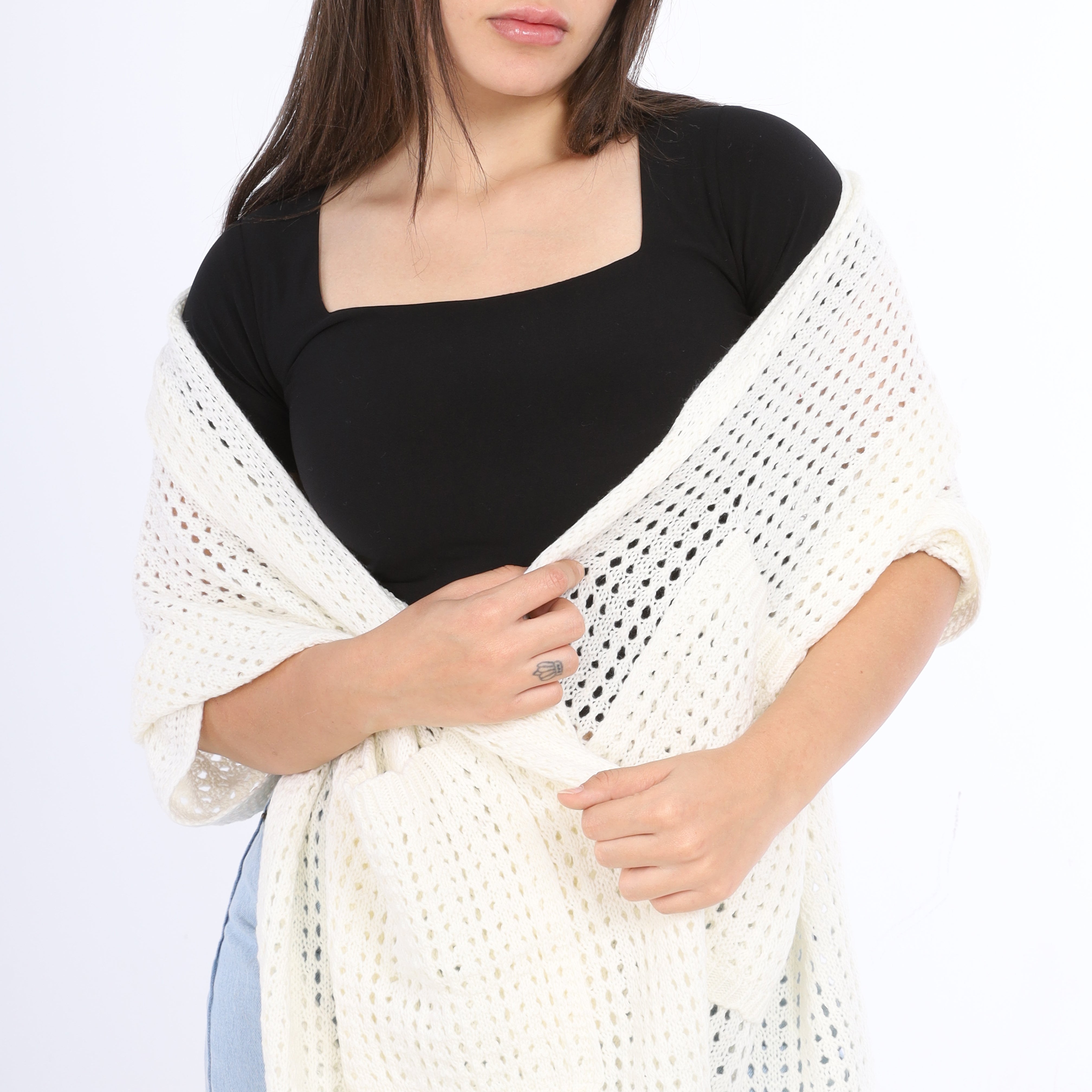 Elegant Crochet shawl w164683