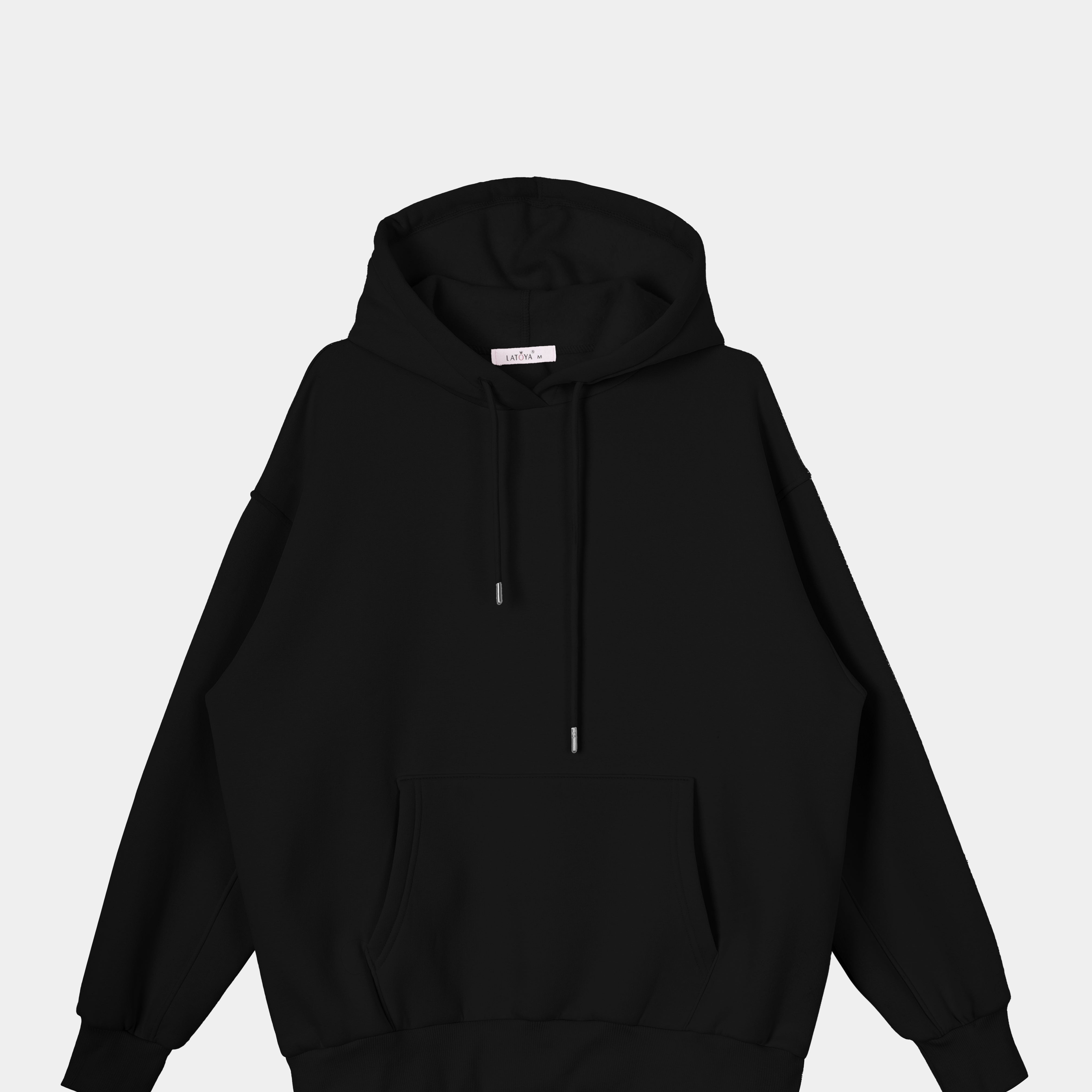 Back Print Statement Relax Fit Hoodie w1651149