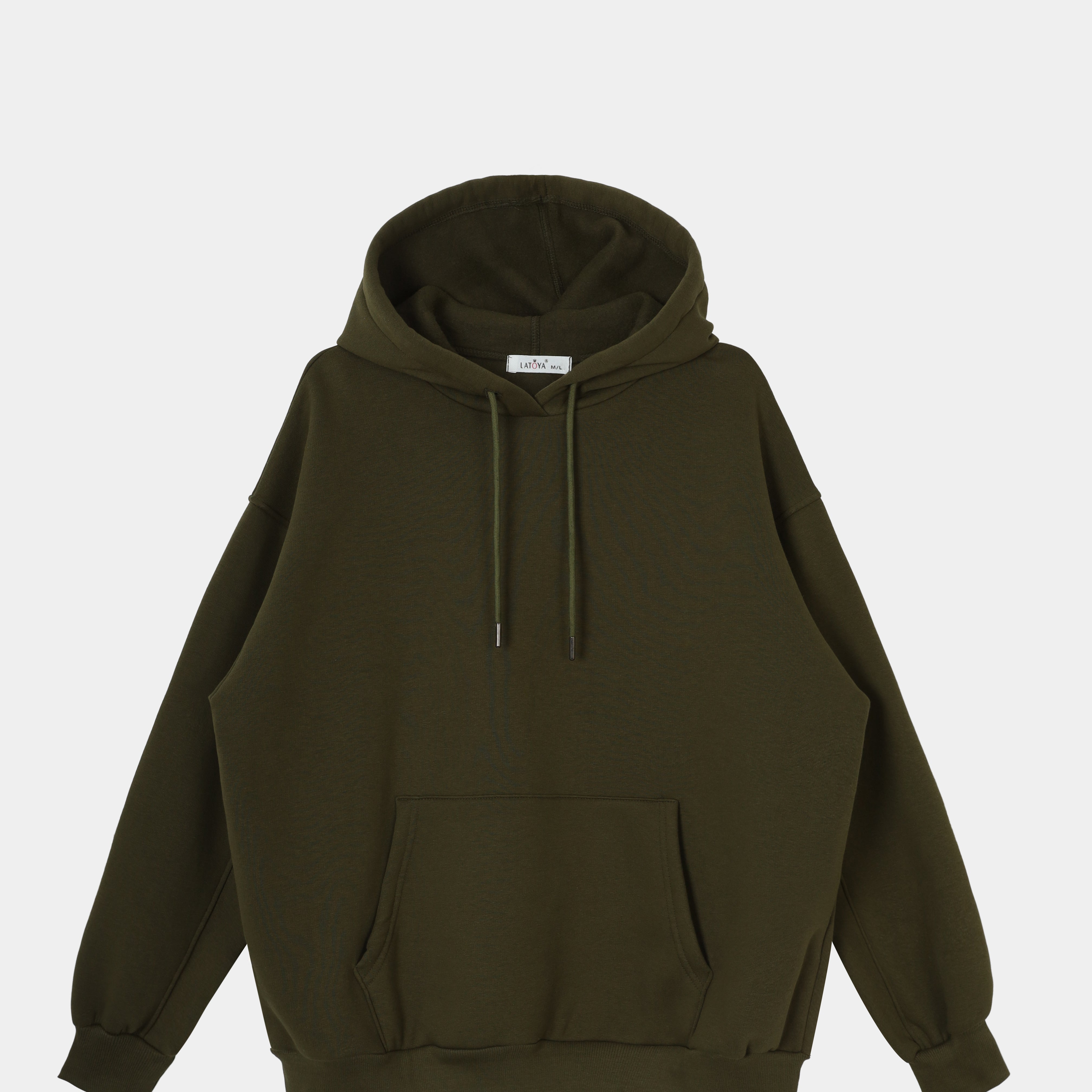 Back Print Statement Relax Fit Hoodie w1651149