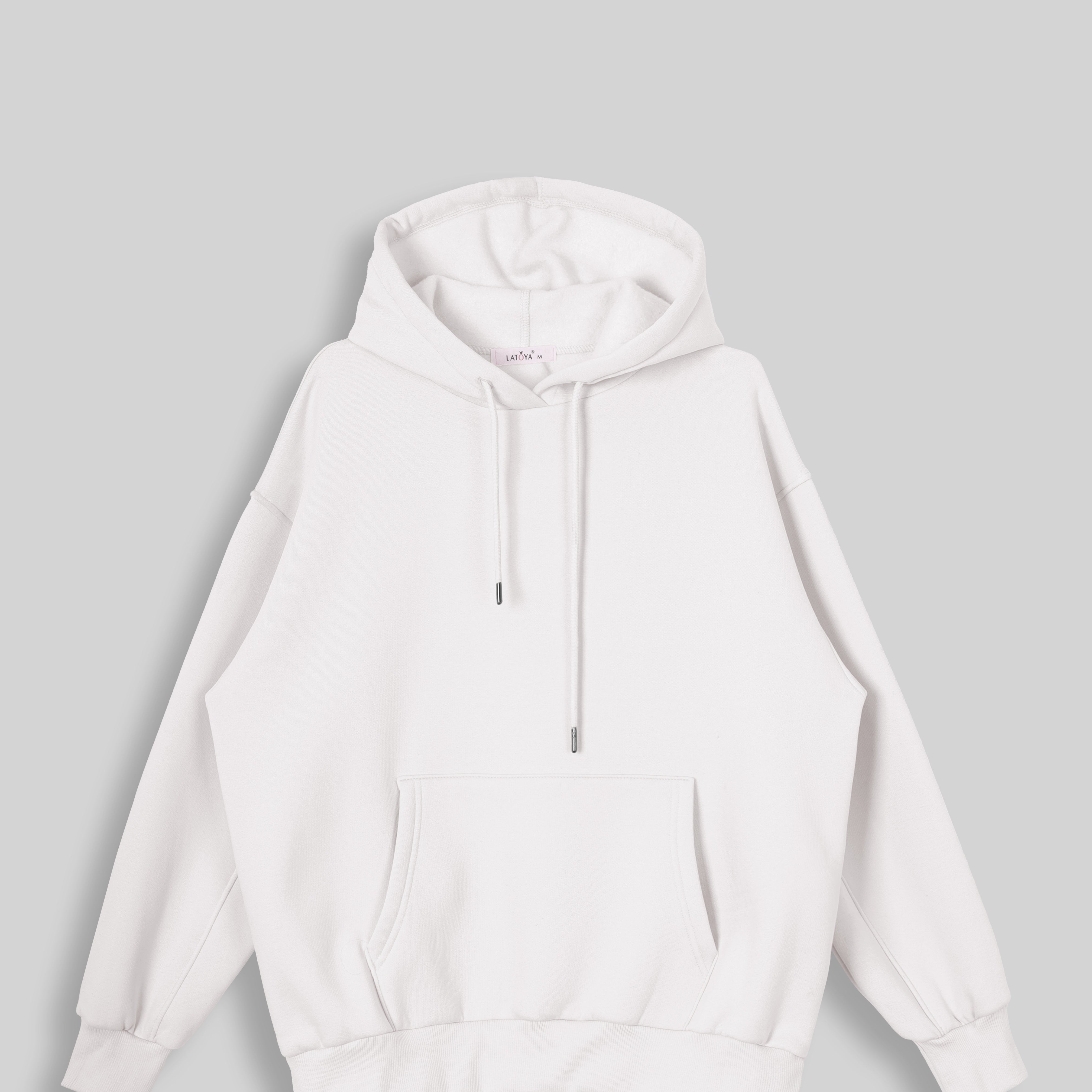 Back Print Statement Relax Fit Hoodie w1651149