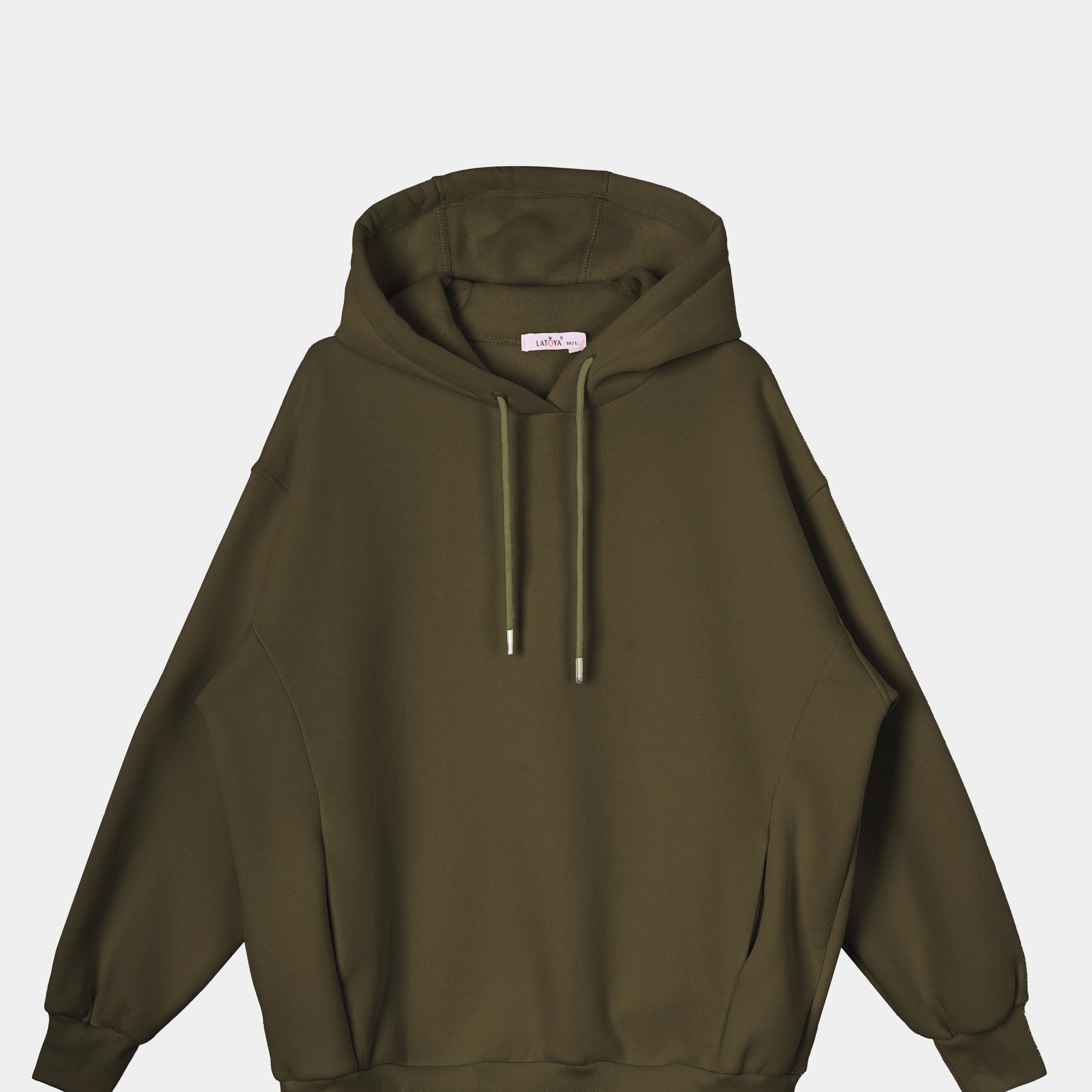 Back Print Statement Relax Fit Hoodie w1651150