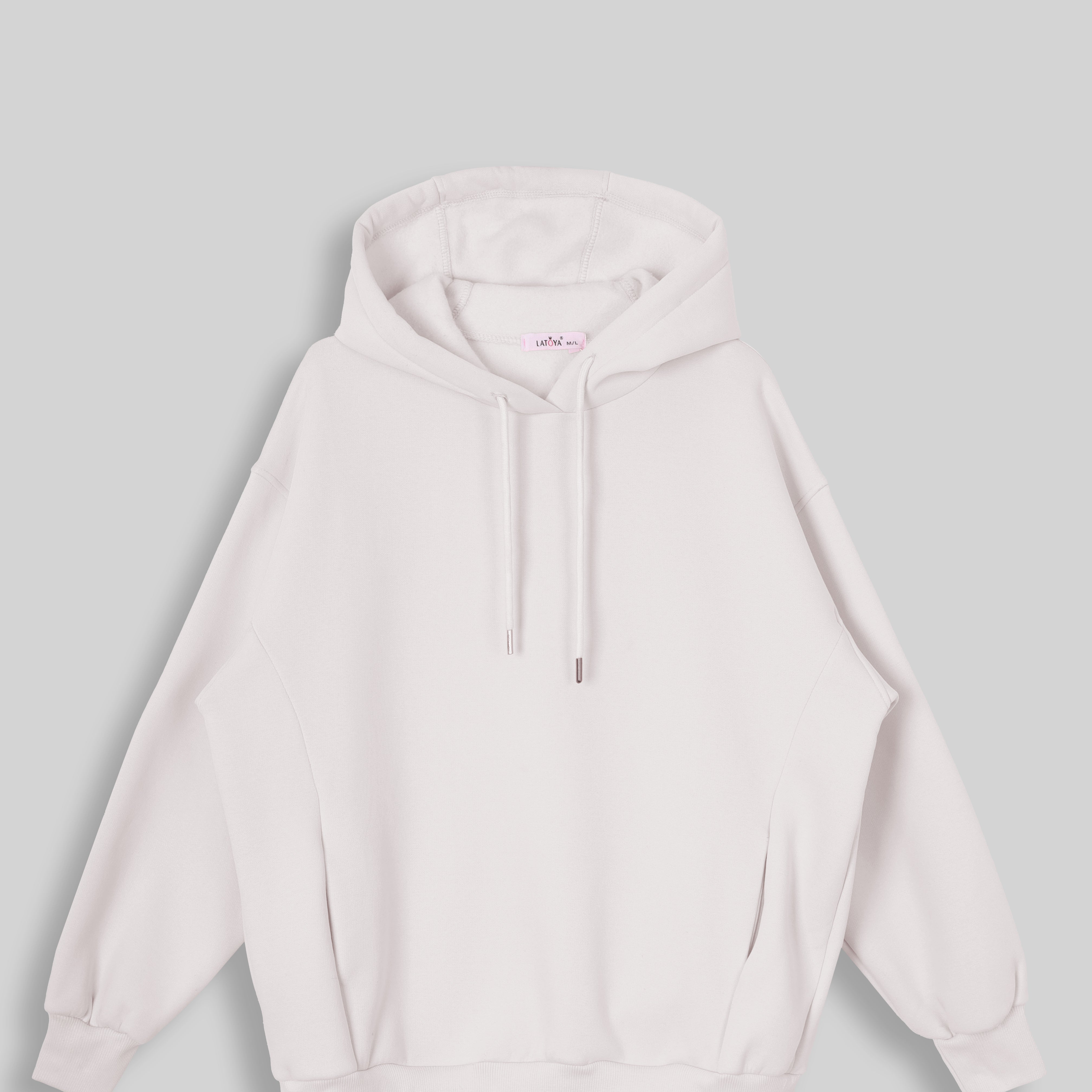 Back Print Statement Relax Fit Hoodie w1651150