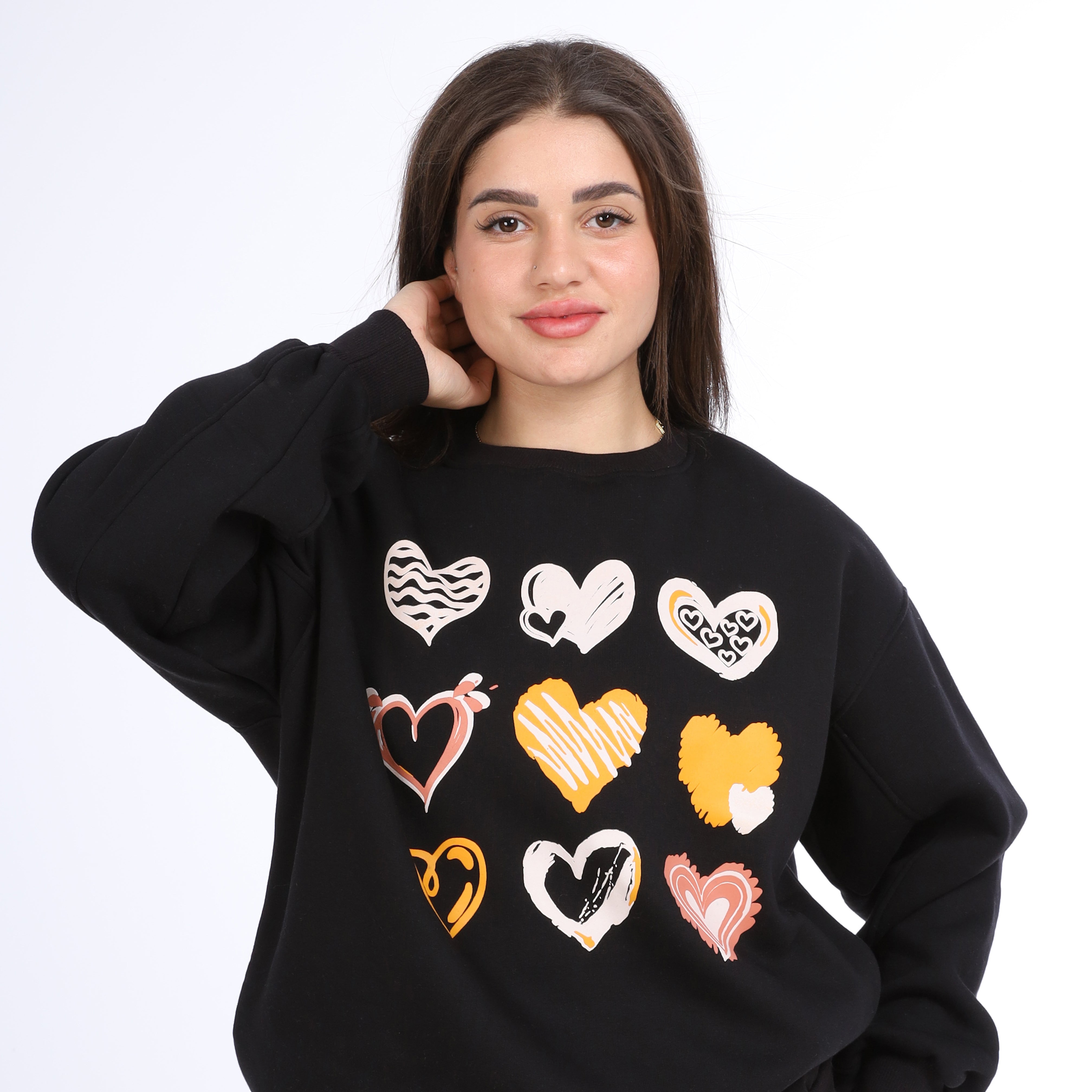 Minimal Design Print Sweatshirt  w1651164