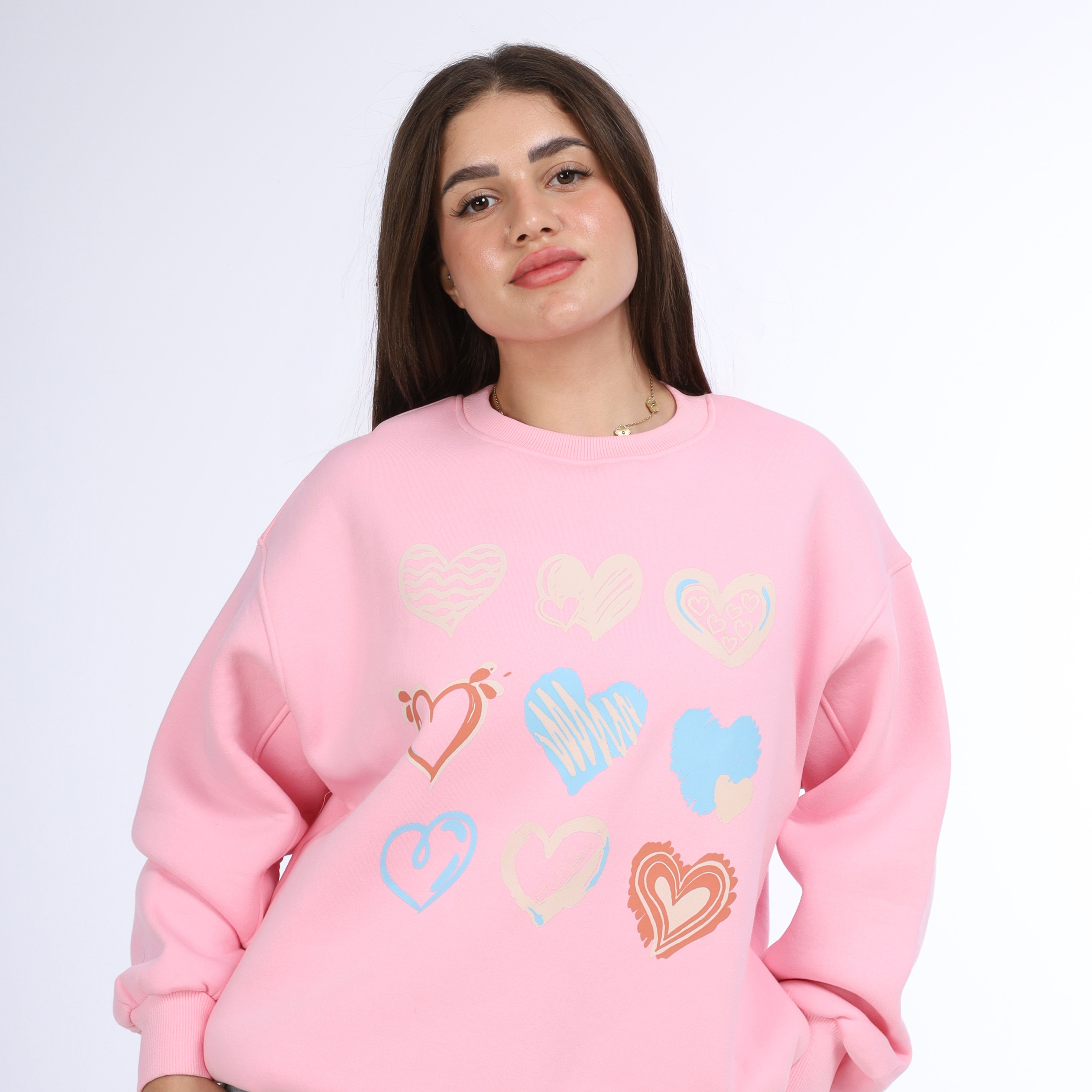 Minimal Design Print Sweatshirt  w1651164