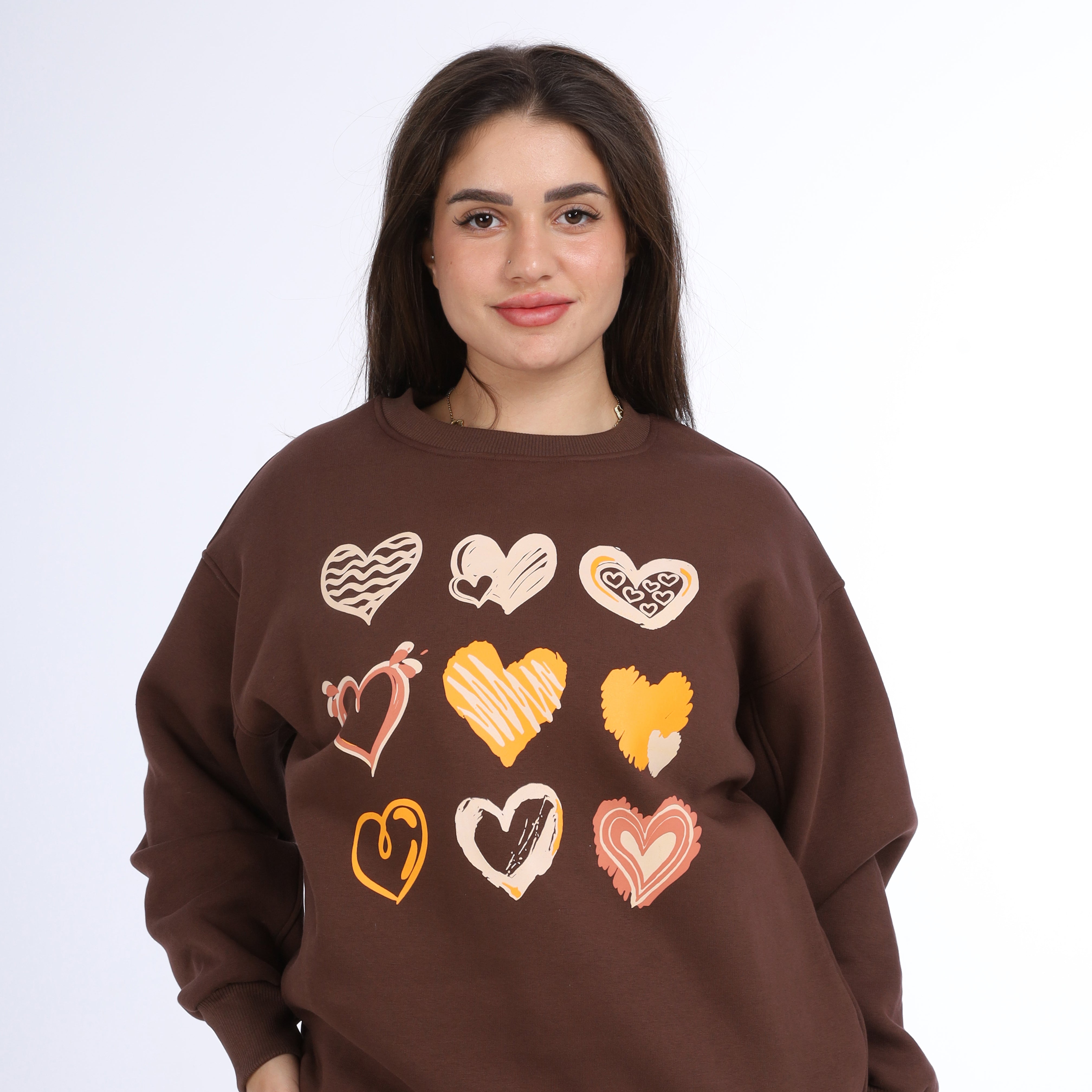 Minimal Design Print Sweatshirt  w1651164