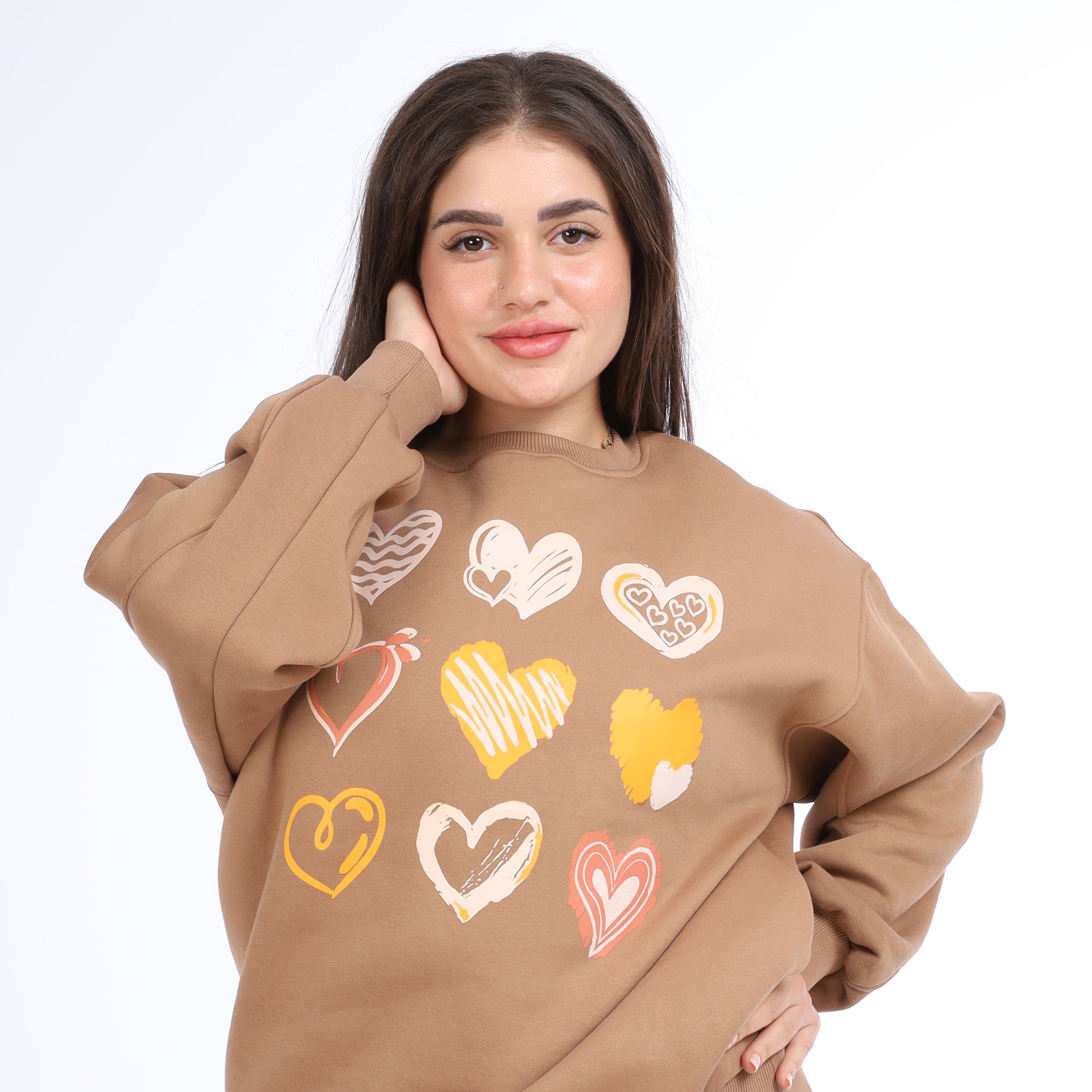 Minimal Design Print Sweatshirt  w1651164