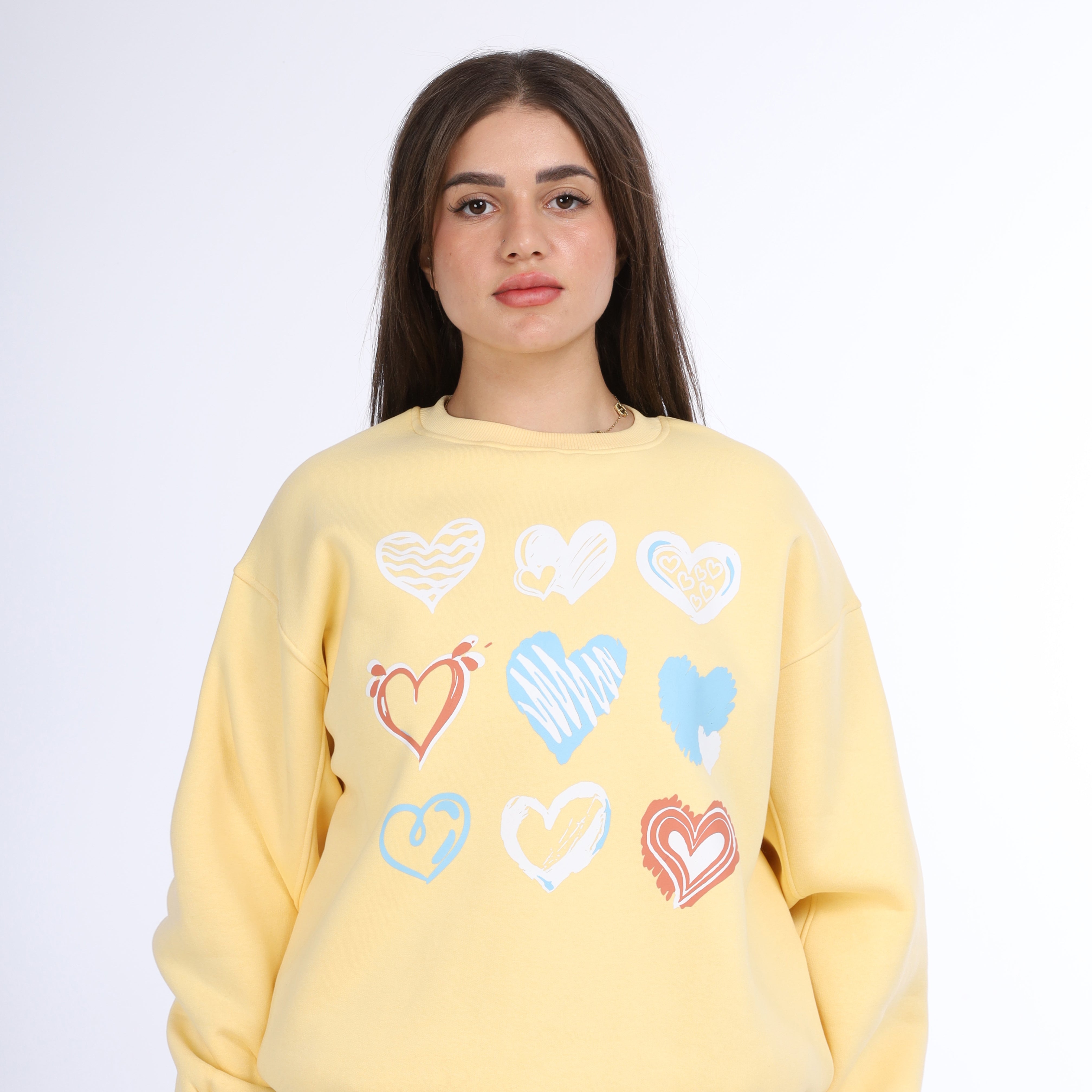 Minimal Design Print Sweatshirt  w1651164