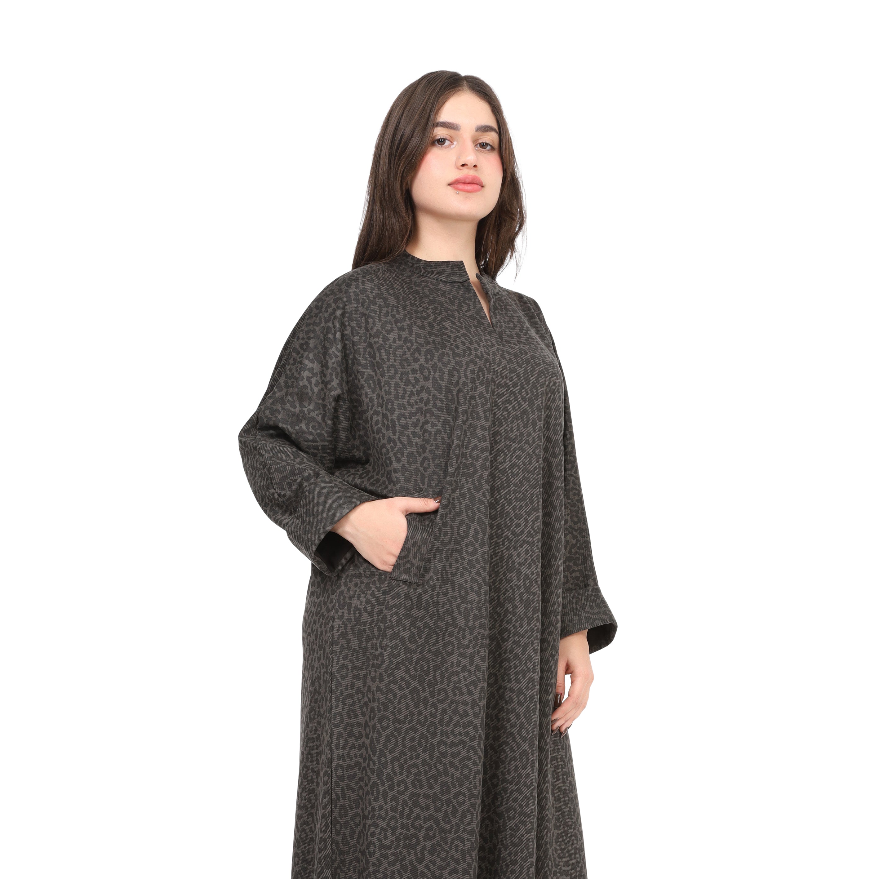 Leopard Print Maxi Dress w169280021