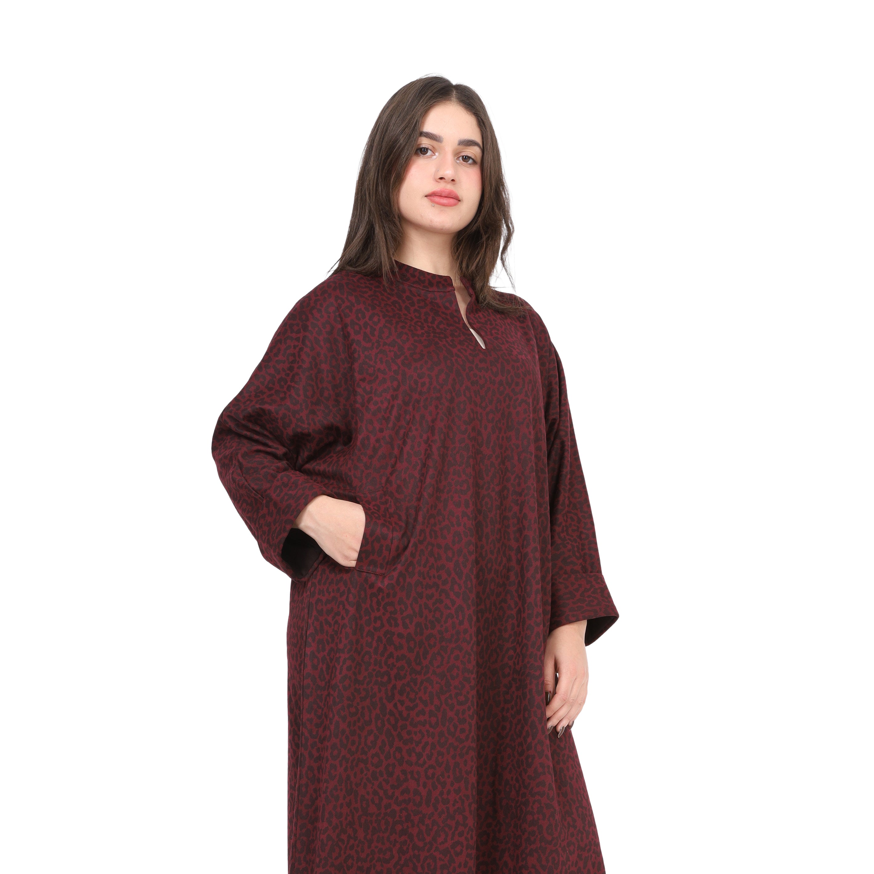 Leopard Print Maxi Dress w169280021