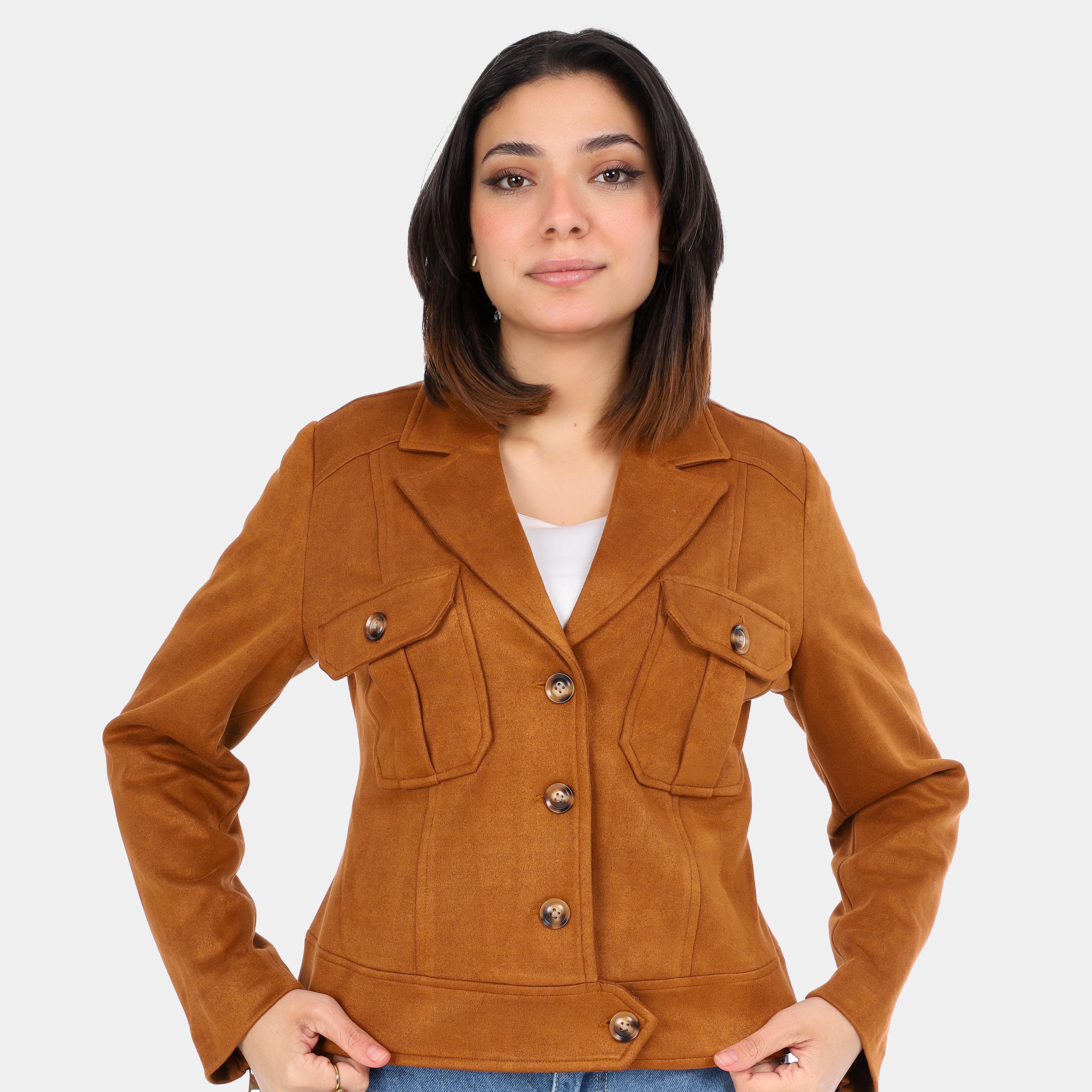 Cropped Wool Blend Jacket w16959130