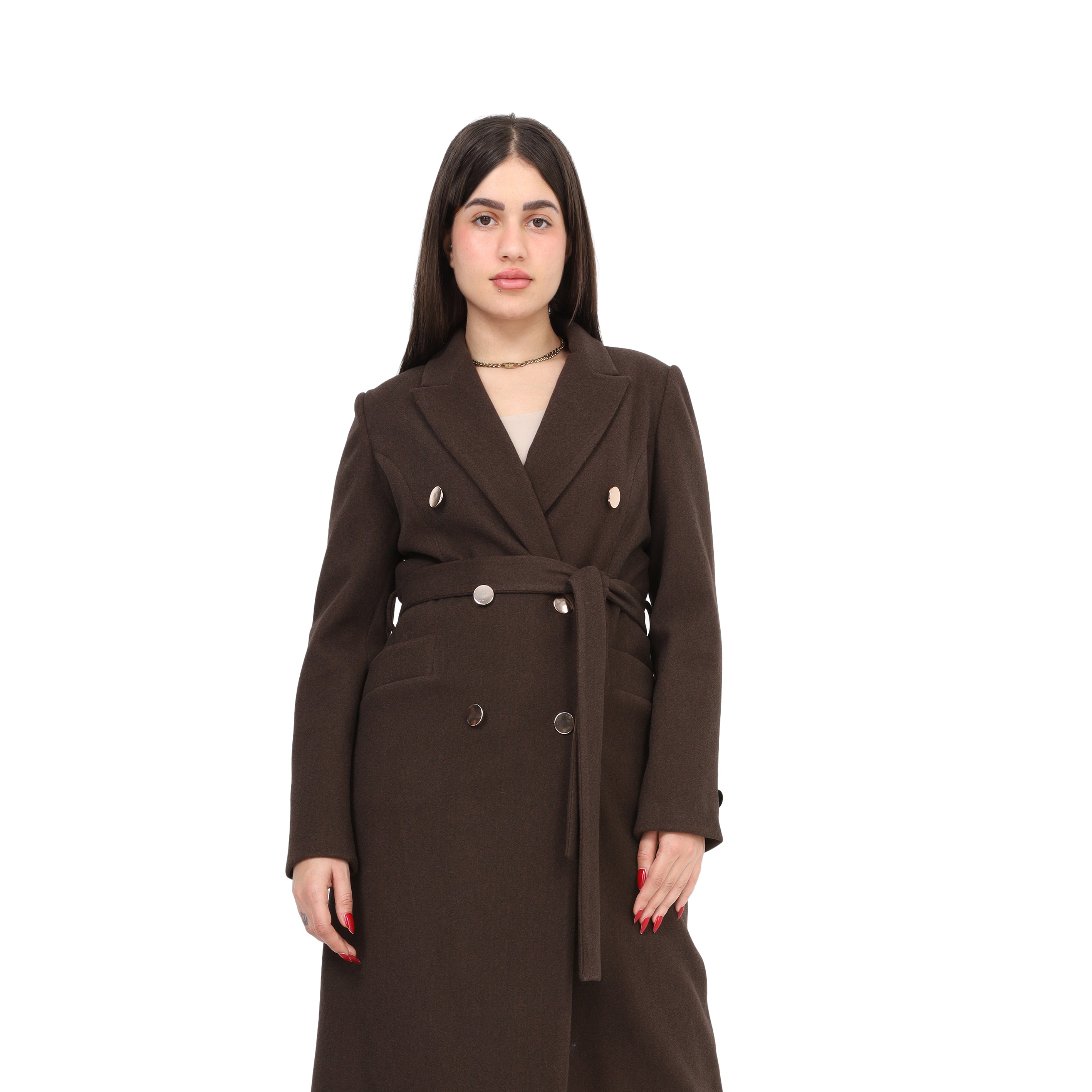 Classic Long Wool Coat w169711300