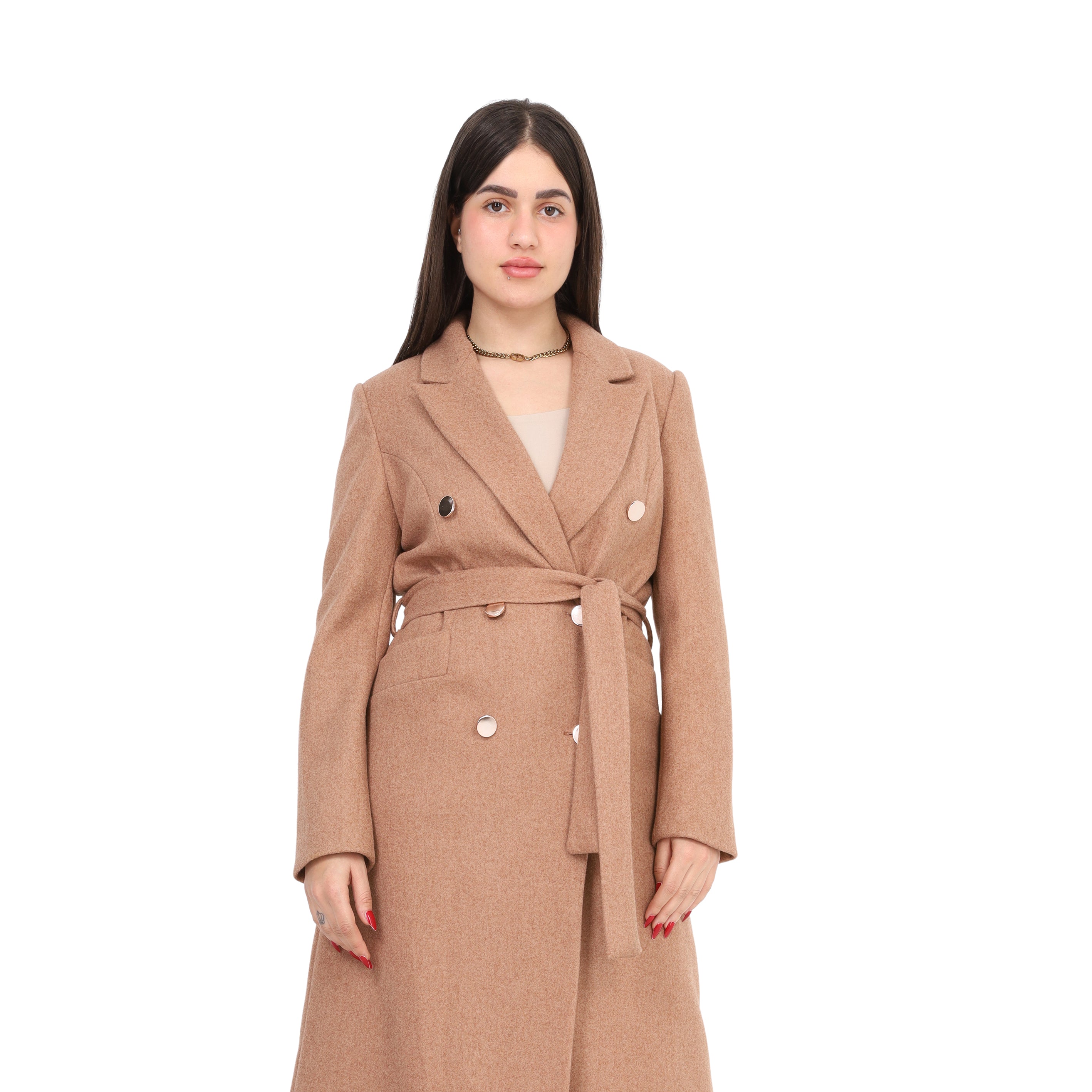 Classic Long Wool Coat w169711300