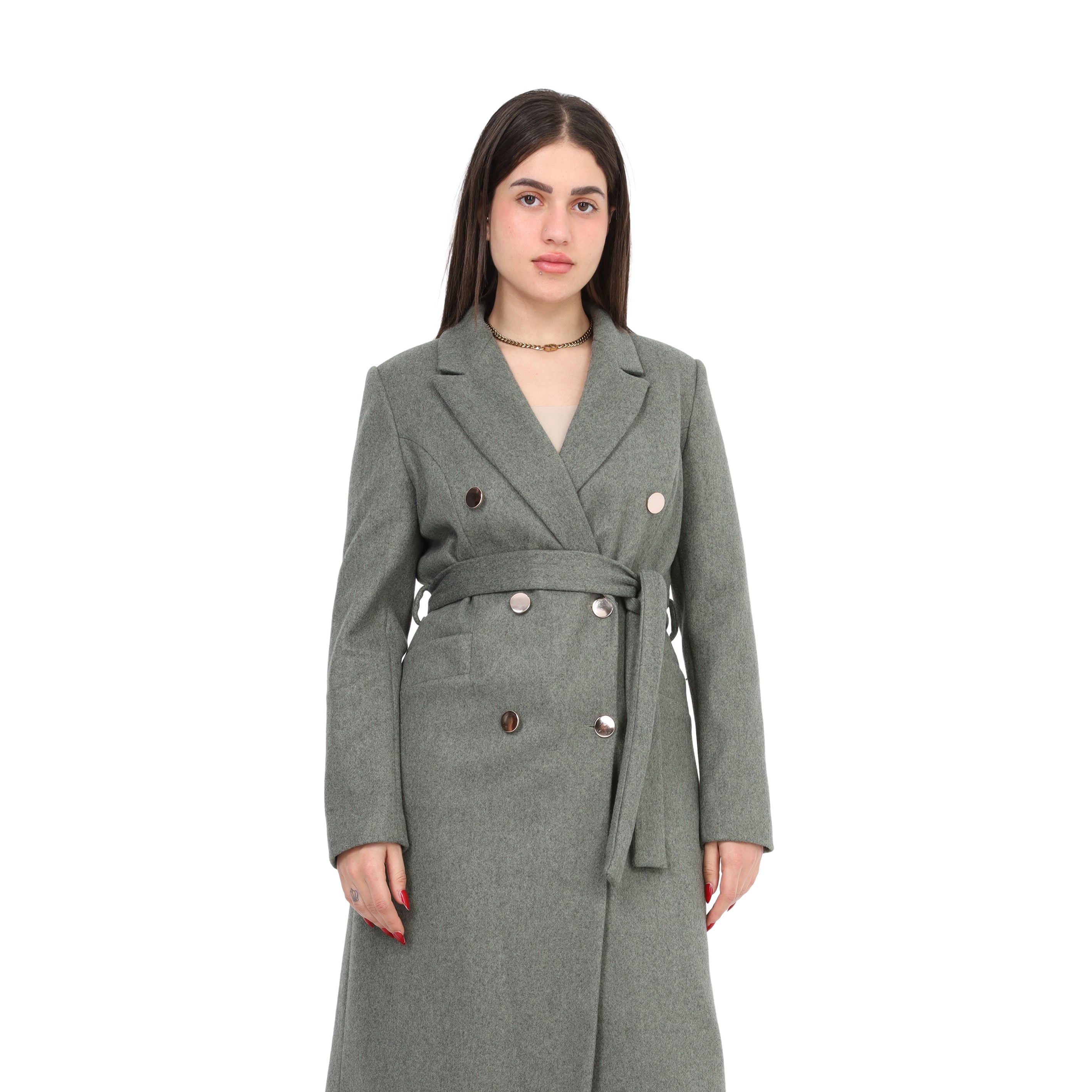 Classic Long Wool Coat w169711300