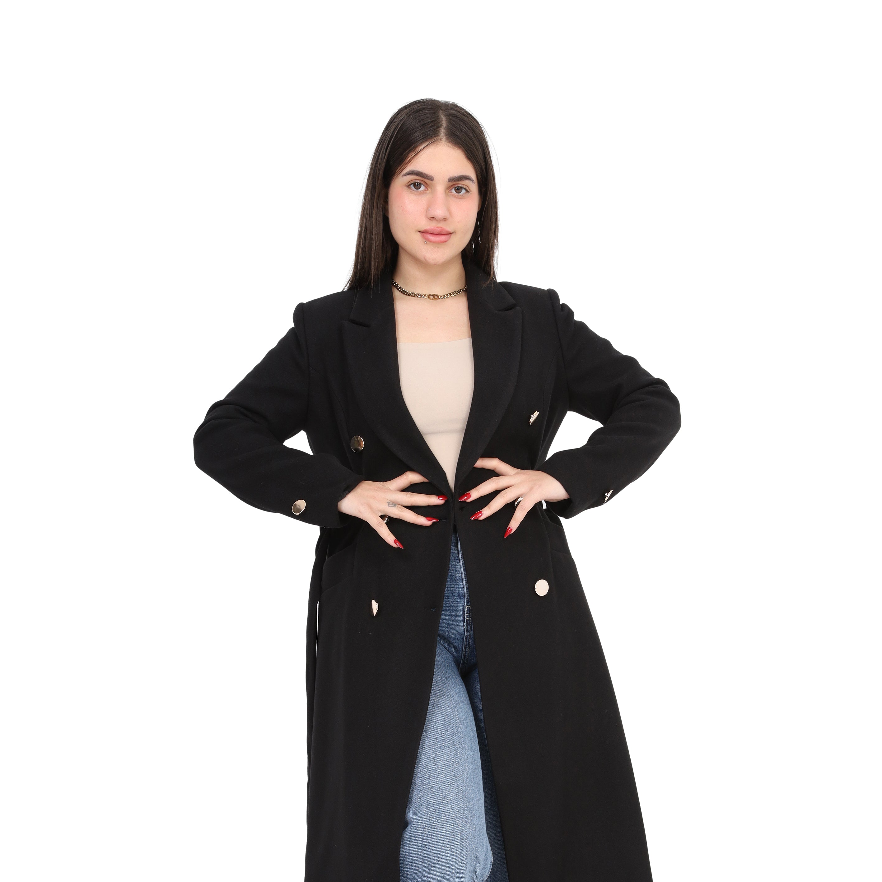 Classic Long Wool Coat w169711300