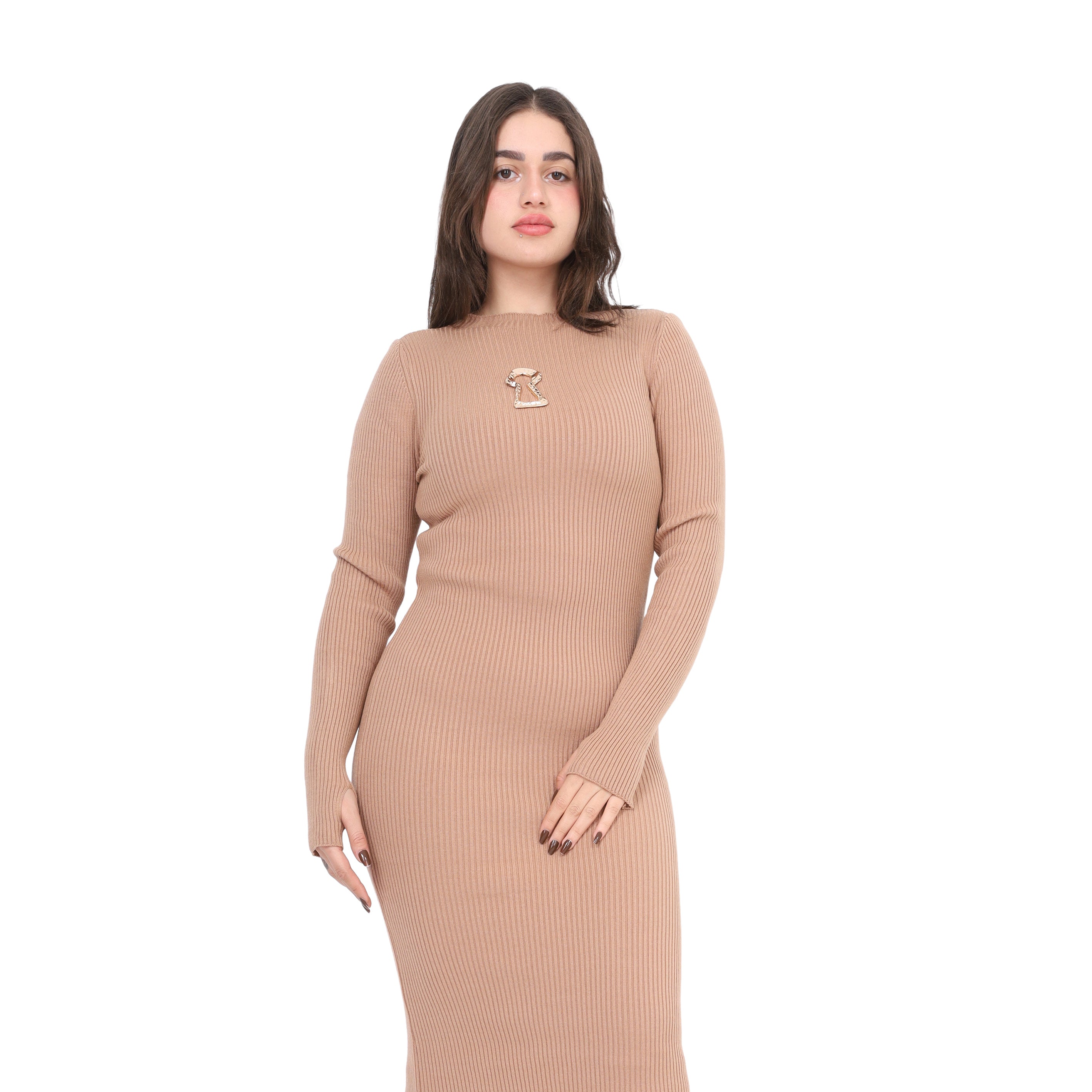 Elegant Bodycon Midi Dress w17502000