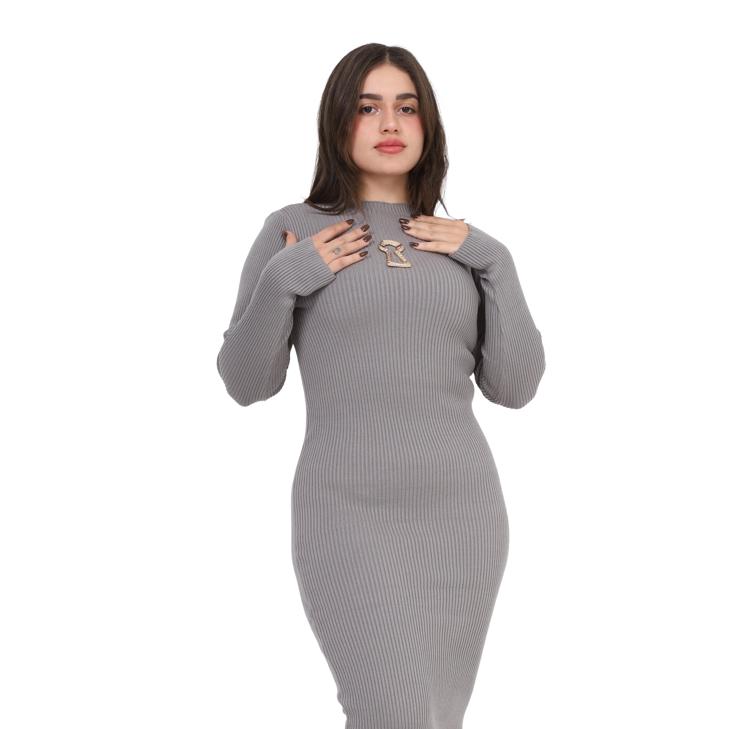 Elegant Bodycon Midi Dress w17502000