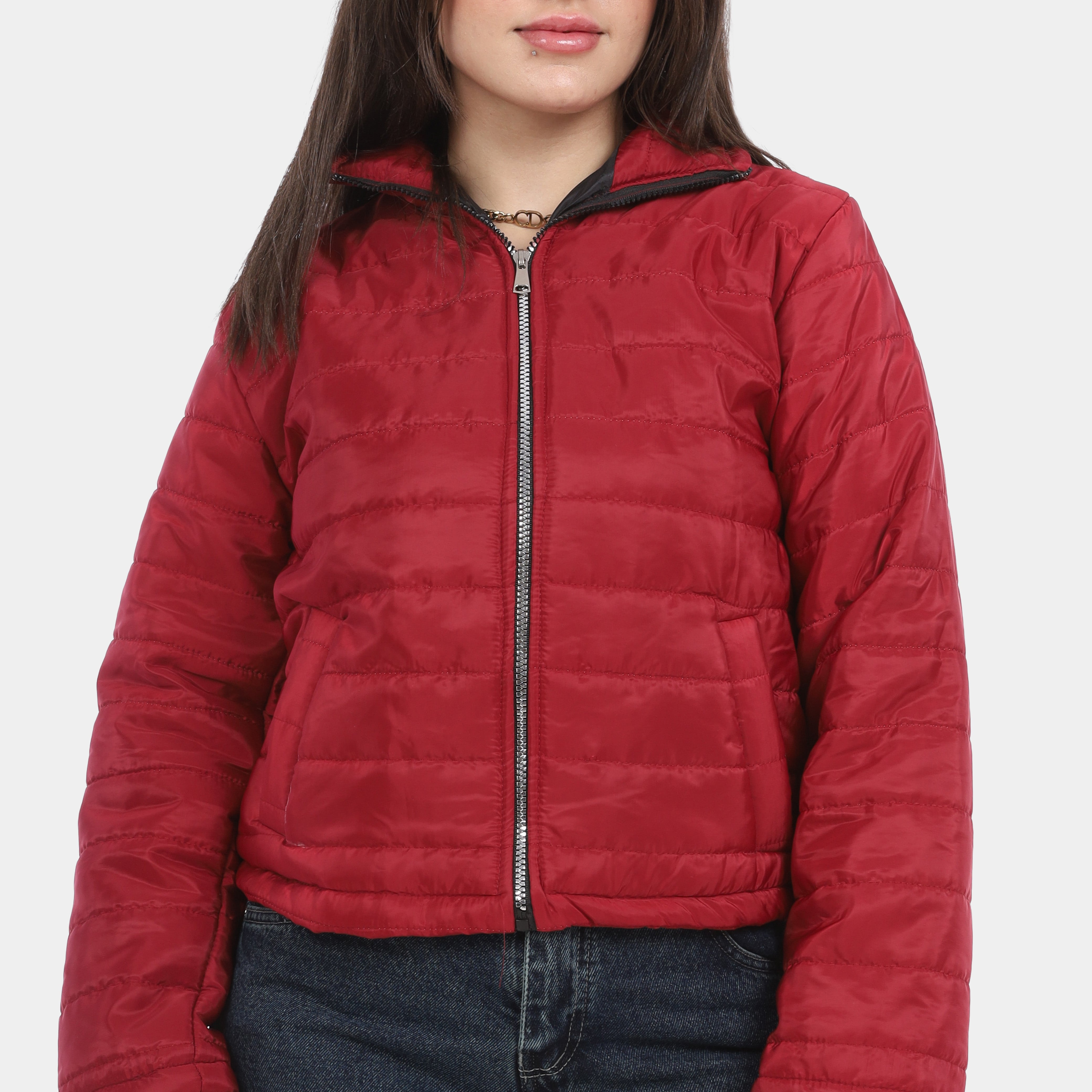 Puffer Jacket With Zipper w750301