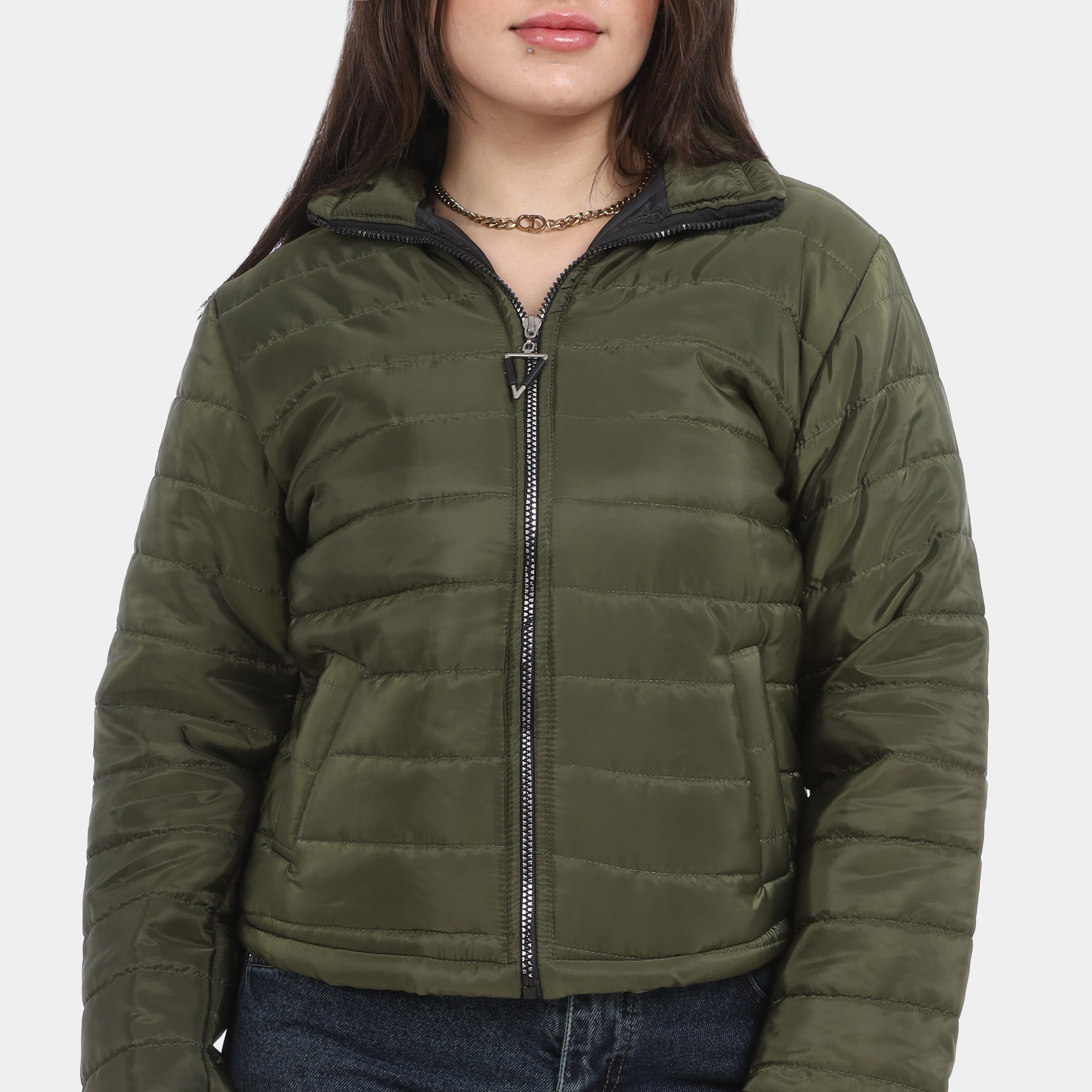Puffer Jacket With Zipper w750301