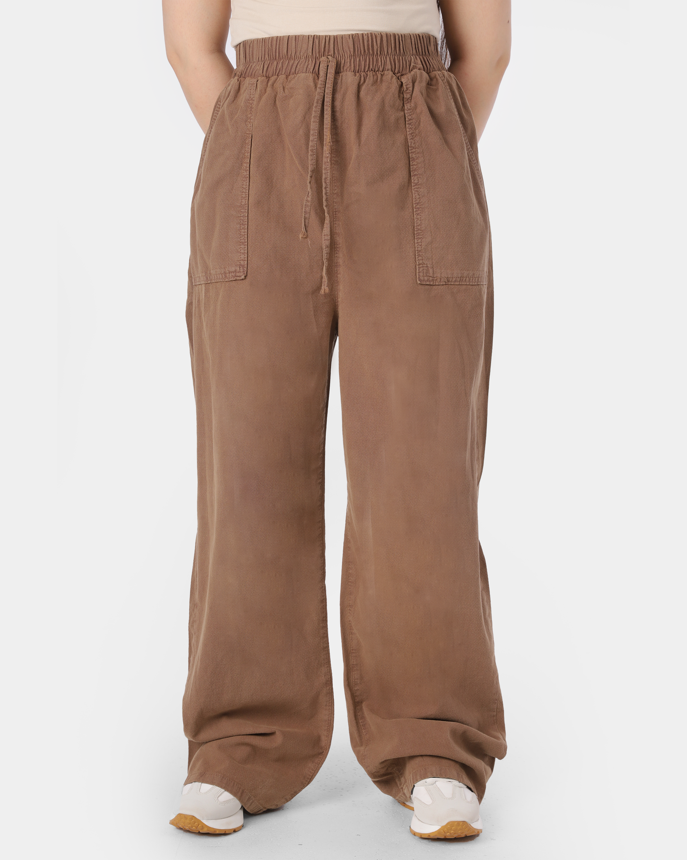 Wide Leg Gabardine Trousers 10061326