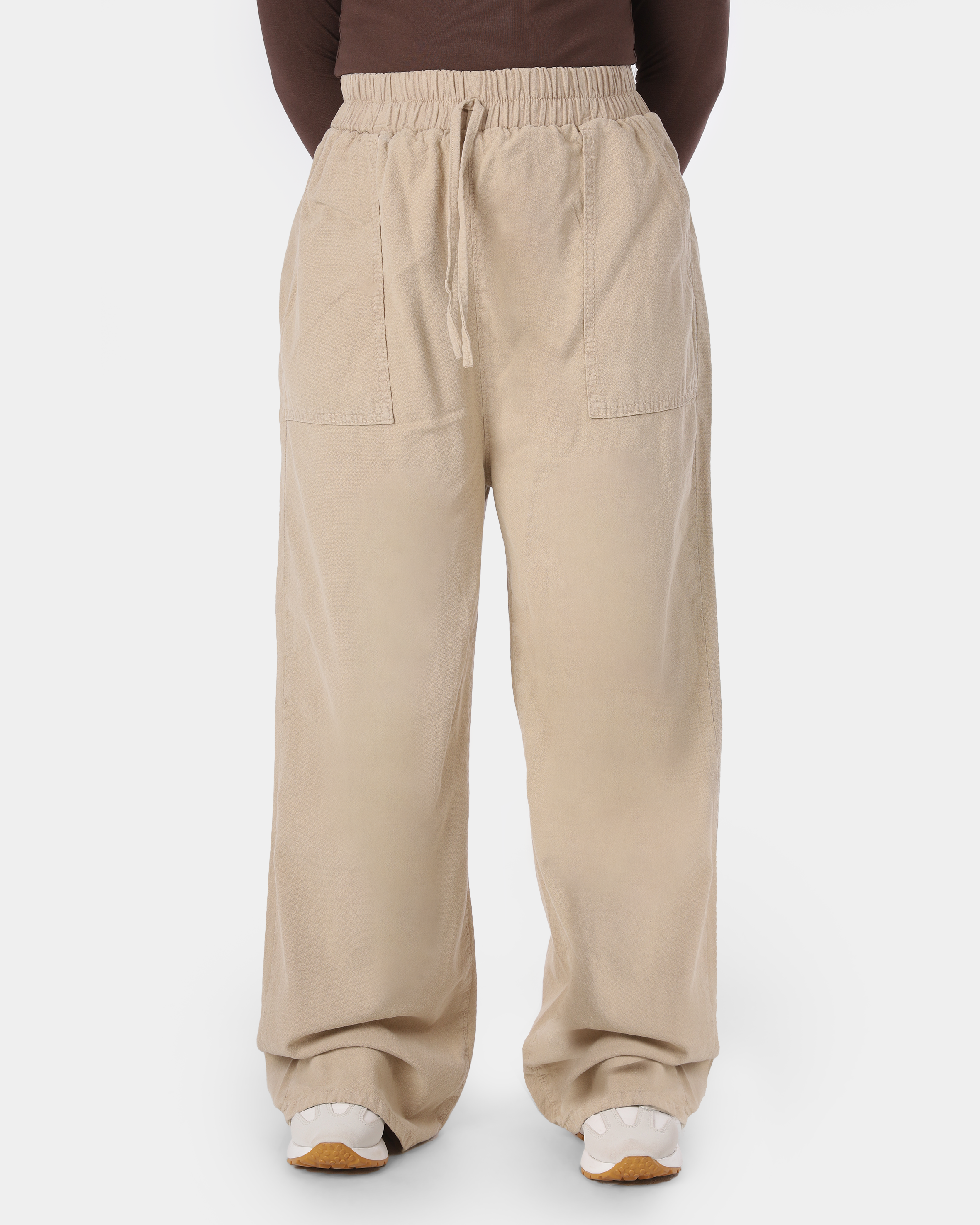 Wide Leg Gabardine Trousers 10061326