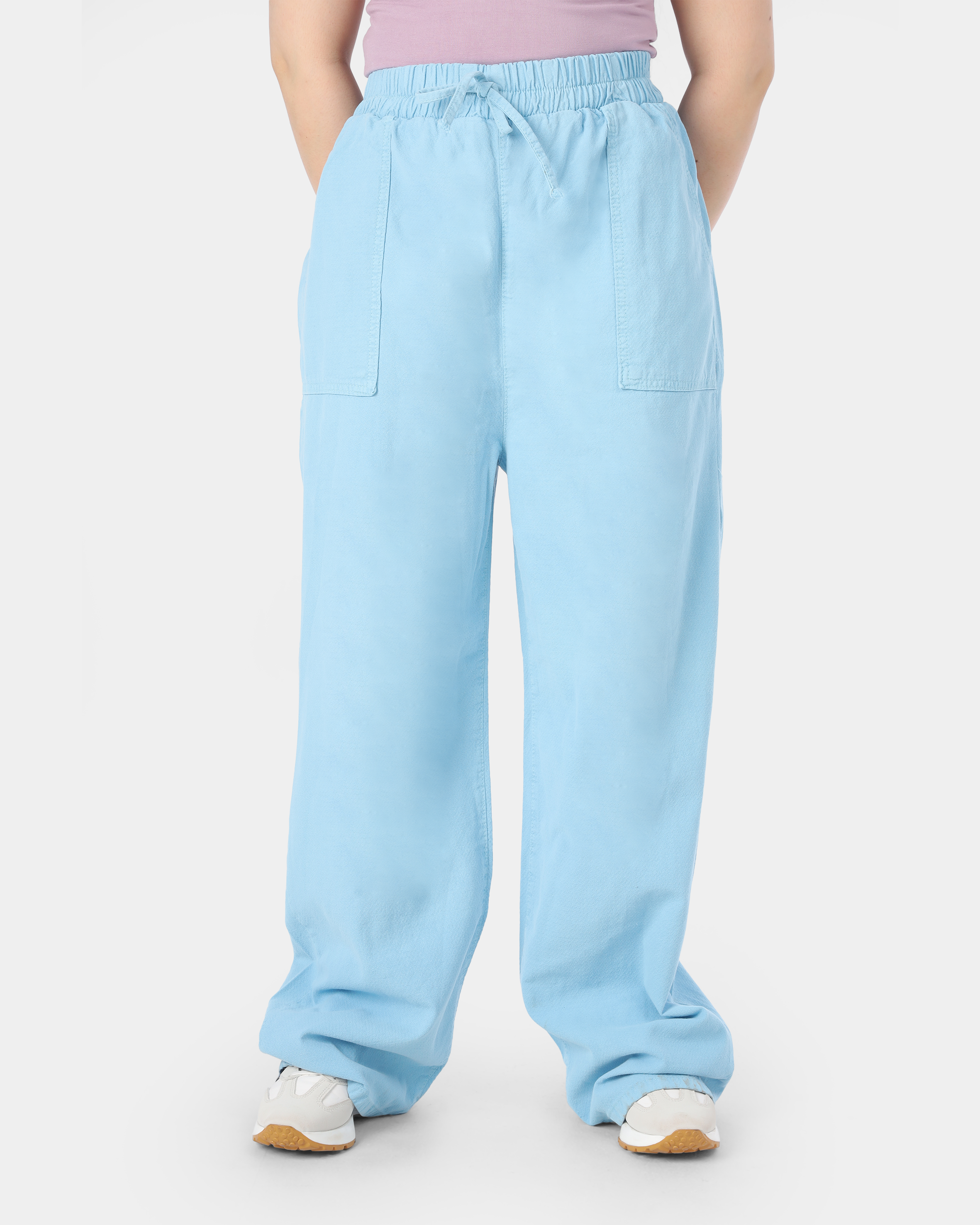 Wide Leg Gabardine Trousers 10061326